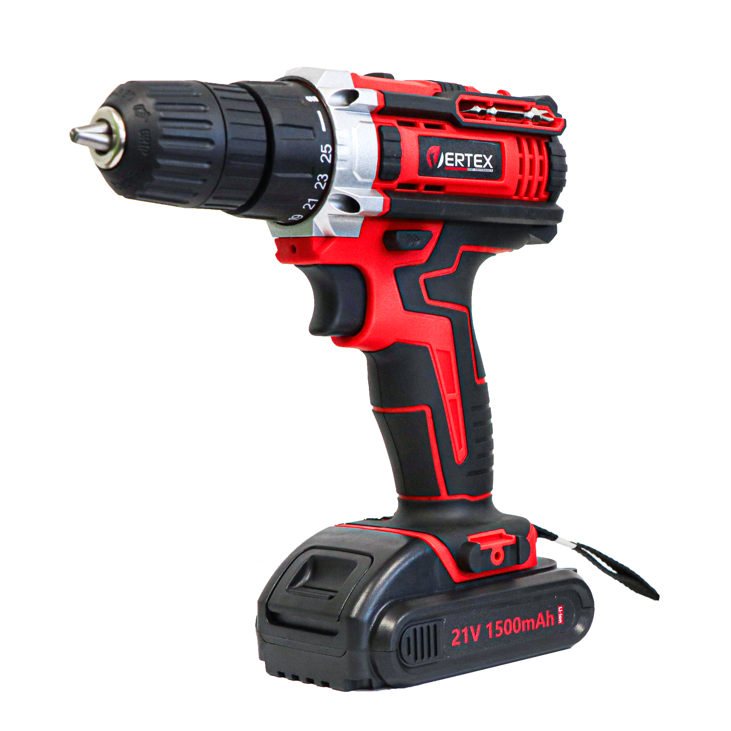 Wiertarko-wkrętarka akumulatorowa 21V 2x1,5Ah VWK2130 VERTEX +24 akcesoria - 3