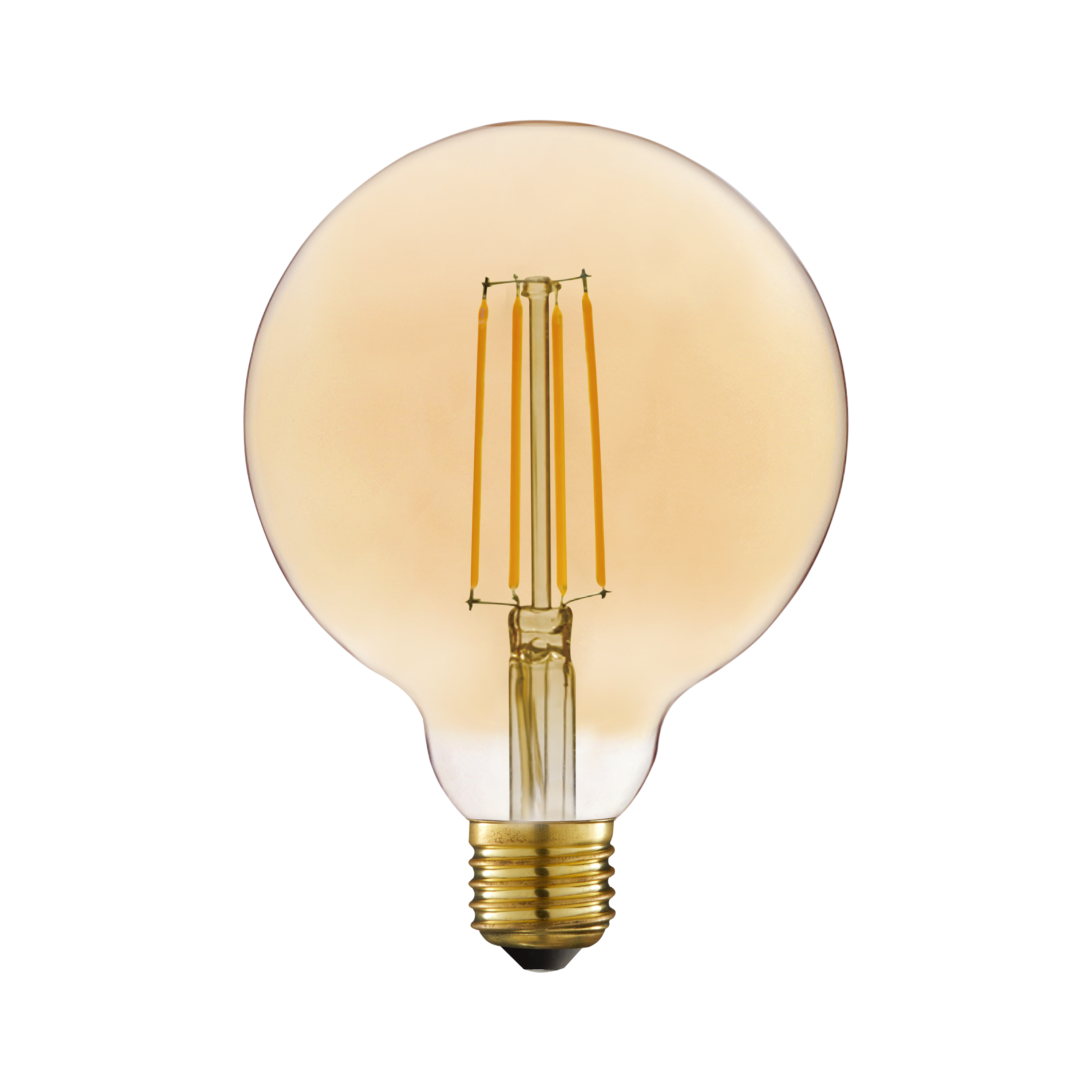 Bombilla decorativa LED filamento E27 forma globo 470 lúmenes 3.4W color de la luz blanco cálido 2700K CRI 89-80 luz natural y fiel  clase energética D - 2