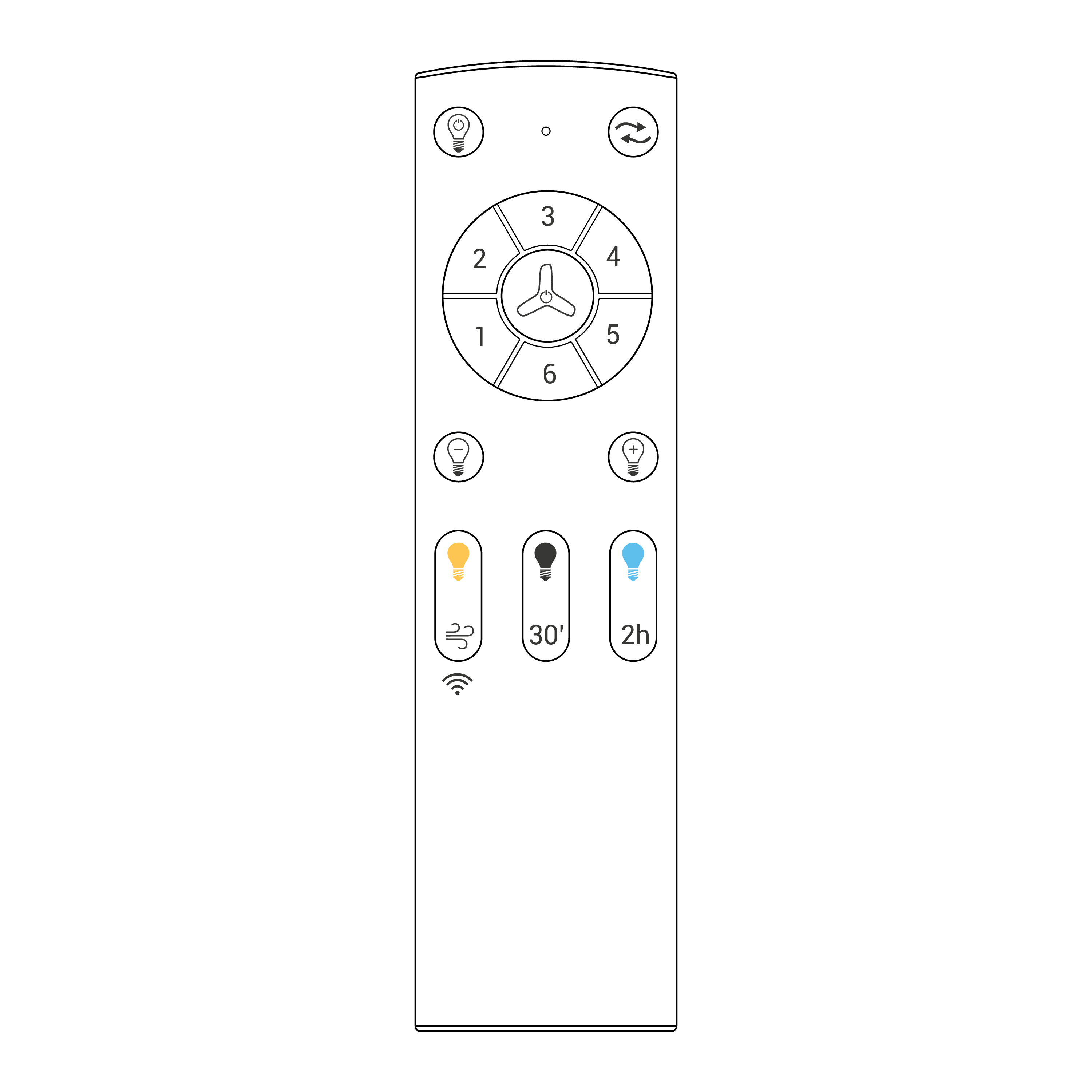 Ventoinha de teto 3 pás com fonte de luz motor 3400lm DC SULION d110 cm branco - 9