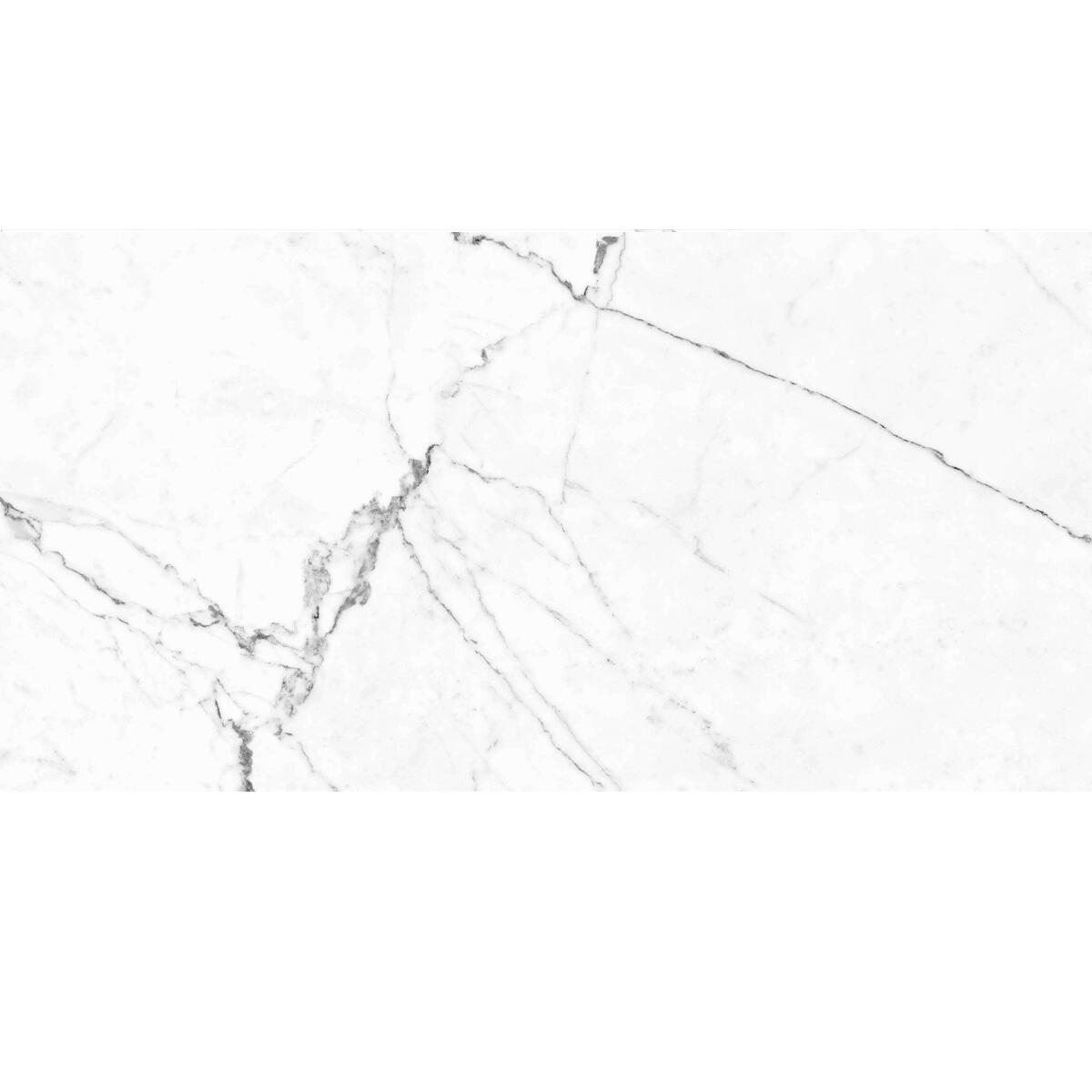 Piastrella da pavimento e rivestimento interno in gres porcellanato 60 x 120 cm rettificato smaltato bianco lappato Michelangelo traffico intenso (pei 4/5) Sp. 7 mm 1.44 mq - 4