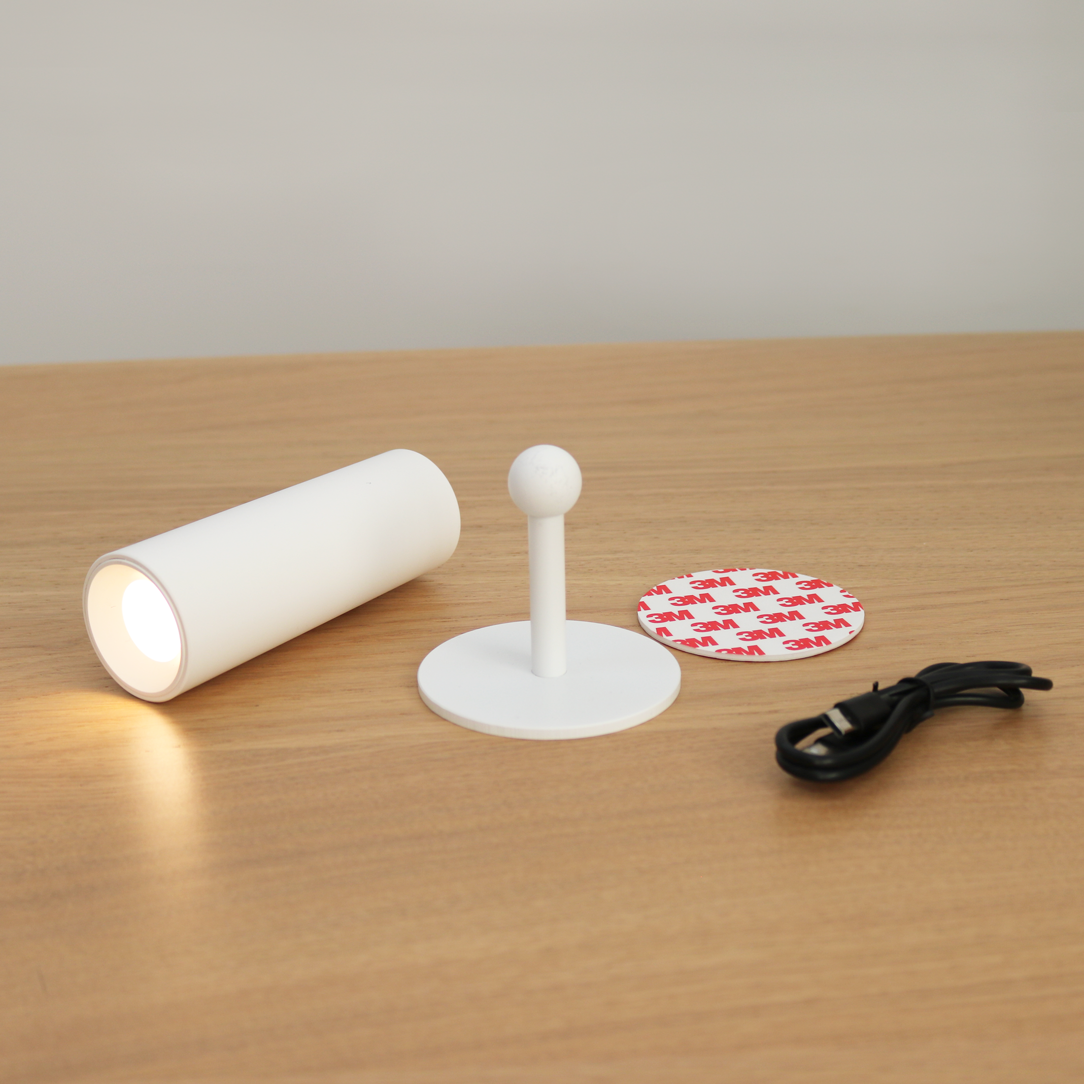 Aplique de pared LED recargable sin cables con interruptor Roll 4 NEW GARDEN blanco carga con batería luz cálida 3000K intensidad regulable IP20 300 lm - 17