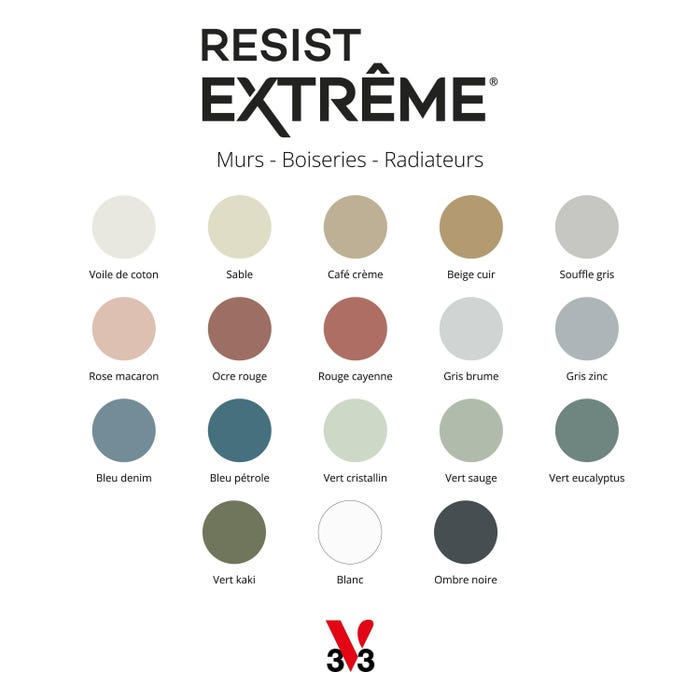 V33 peinture cuisine et bain resist extrême