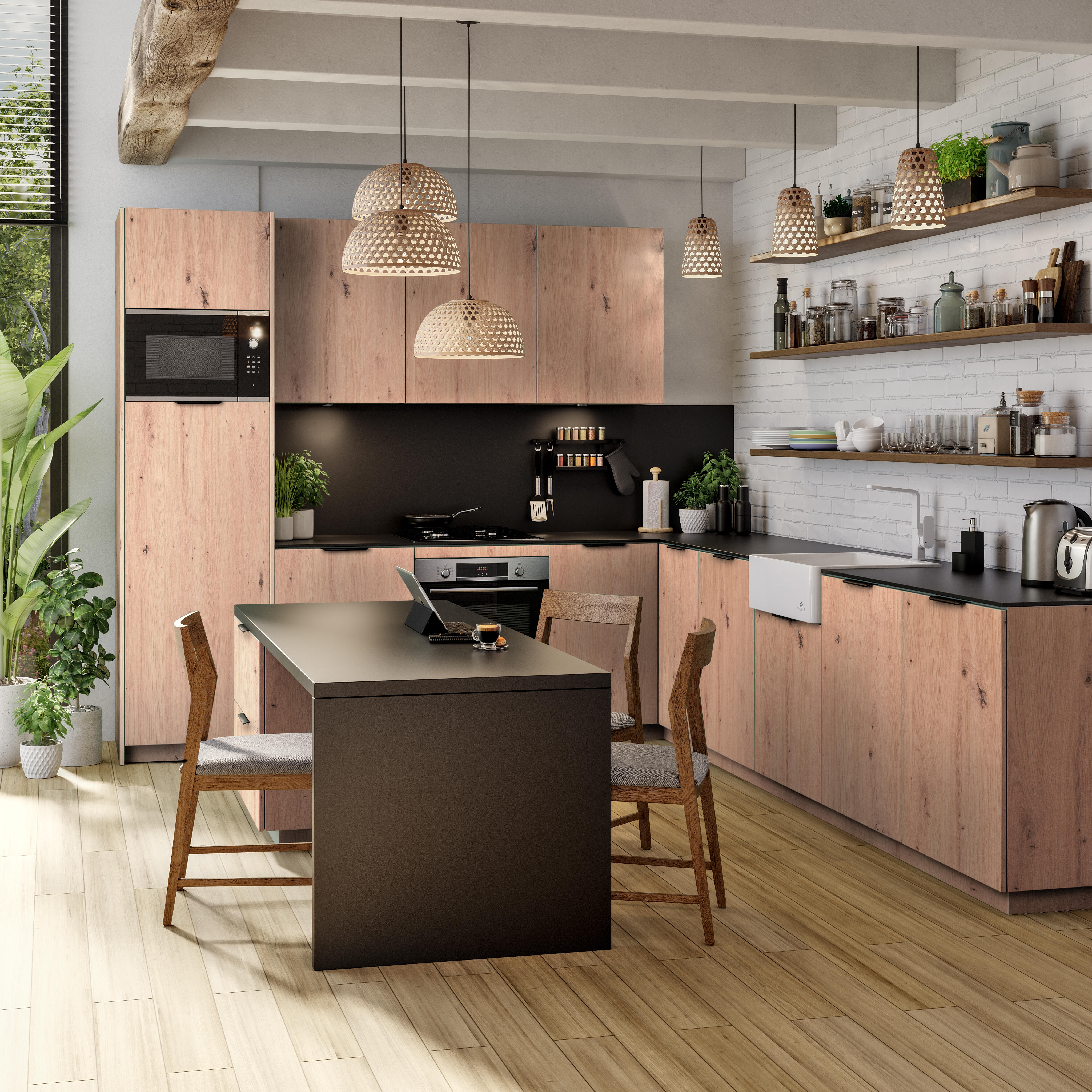 Porta de cozinha Delinia Amazonia 30X77 cm - 5