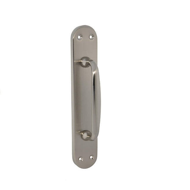 Tirador de puerta aluminio niquelado mate