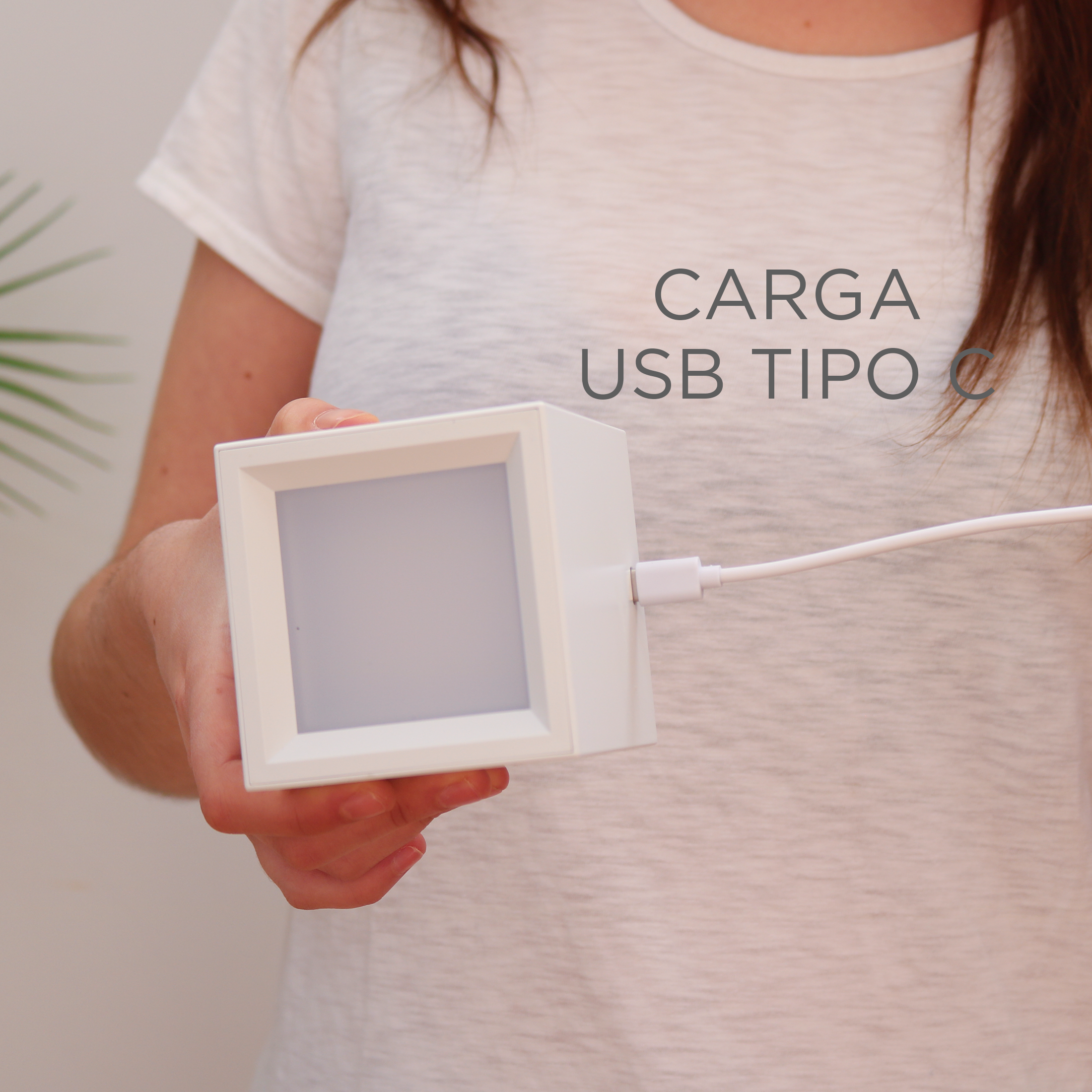 Aplique sin cables Box 8 rectangular blanco intensidad regulab 300lm recargable - 7