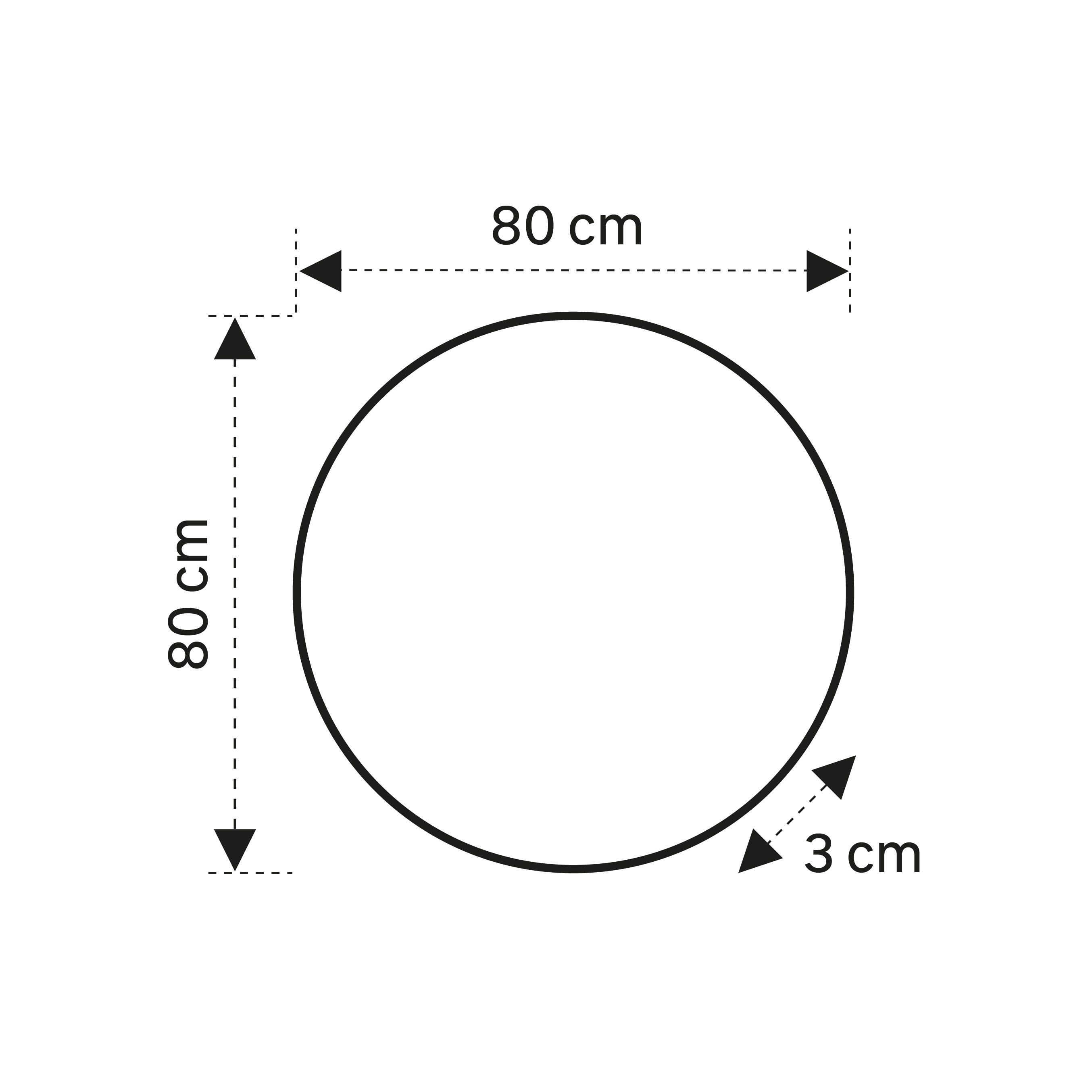Espejo de baño con luz LED ambiente,  Modern Round incoloro con antivaho, táctil 80cm - 4