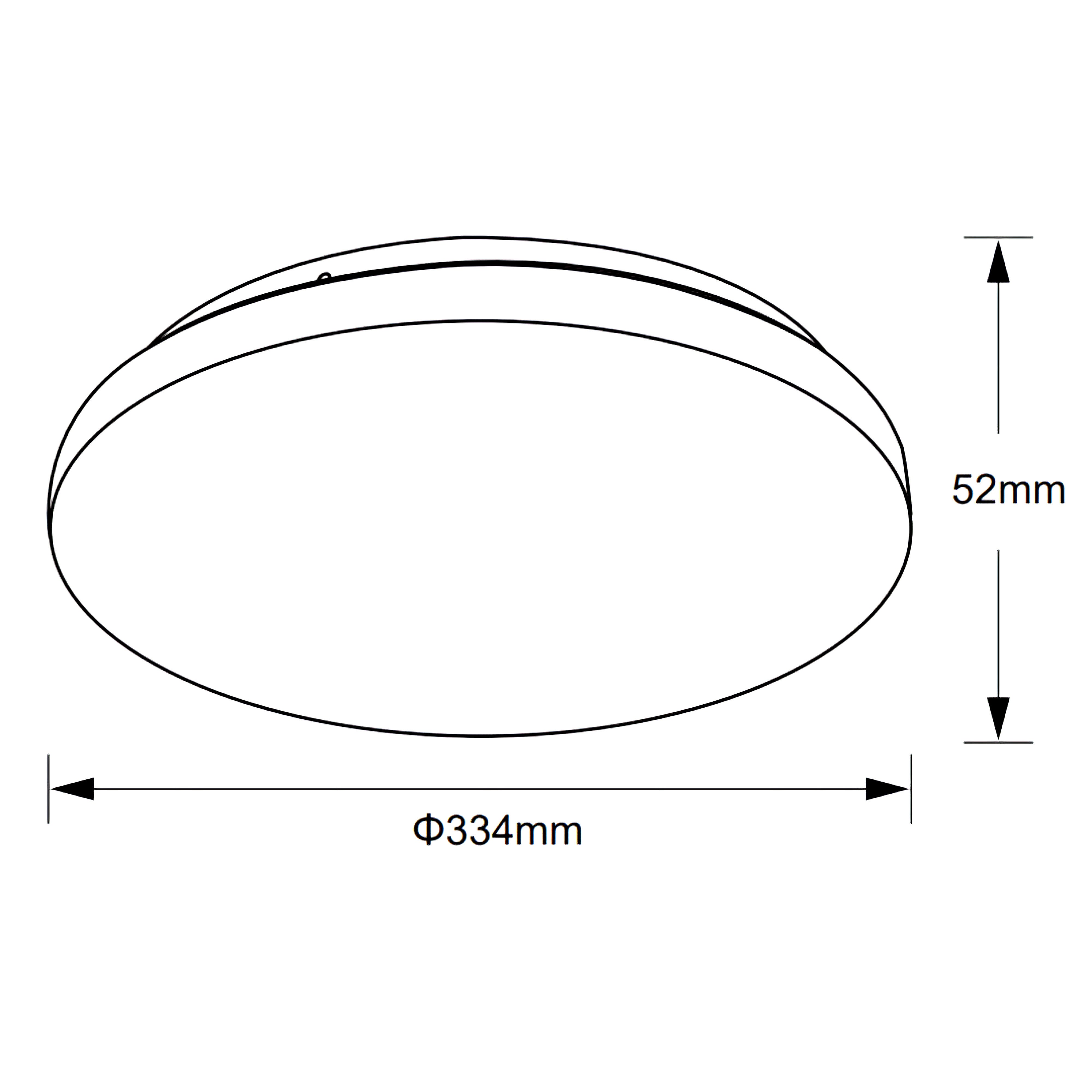 Plafón Zero LED redondo 2040 lm blanco 33.4 cm color regulable - 2