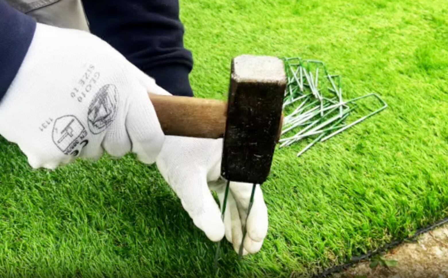 Graffa a U per fissaggio in acciaio verde L 0.15 m, 20 pezzi - 2