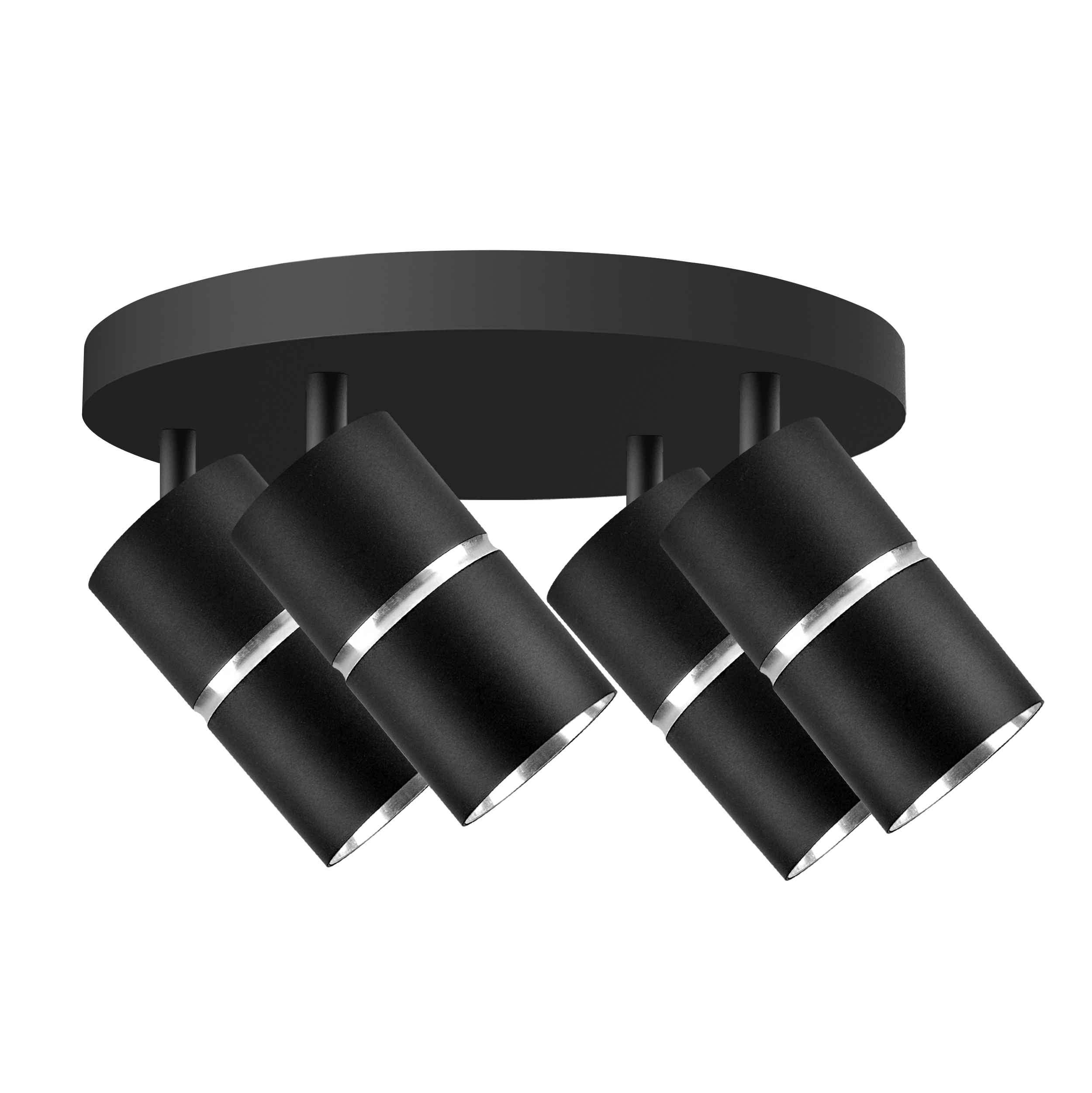 Plafon Bamboo czarna 4 x GU10 Goldlux - 4