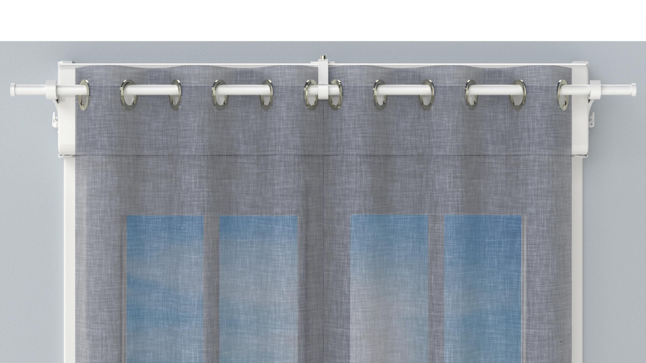 Renfort central support sans perçage Caisson volet, 20/28 mm blanc verni CESSOT - 2