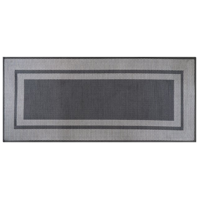 Tappeto Elegance in poliestere grigio L 180 x L 70 cm