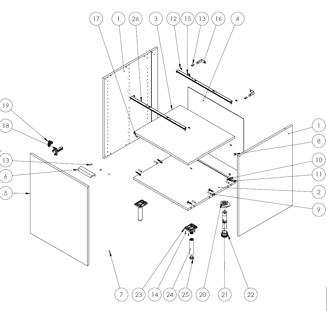 Caisson bas de cuisine DELINIA ID blanc H.76.8 x l.60 x P.58 cm - 12