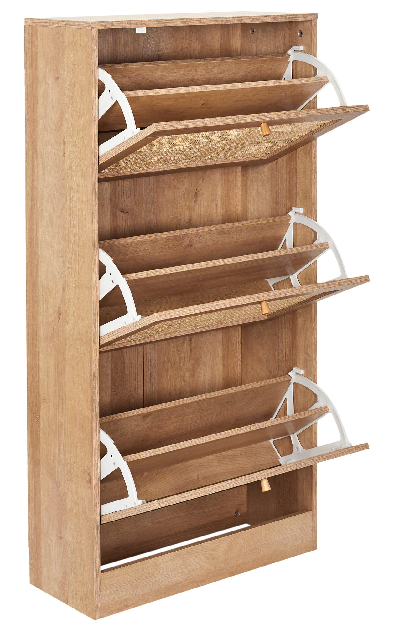 Sapateira Bali com 3 portas castanho 60x24x113cm - 11