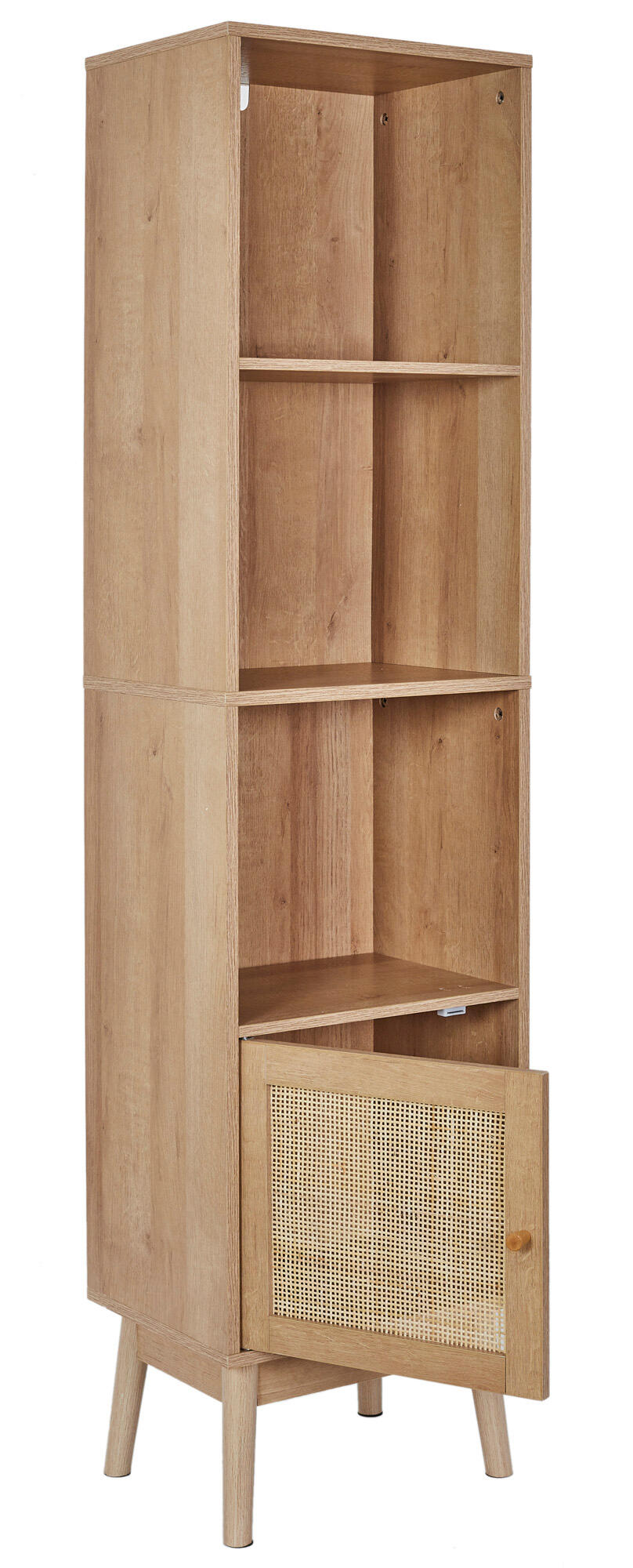 Estante Bali com 1 porta castanho 40x30x160cm - 4