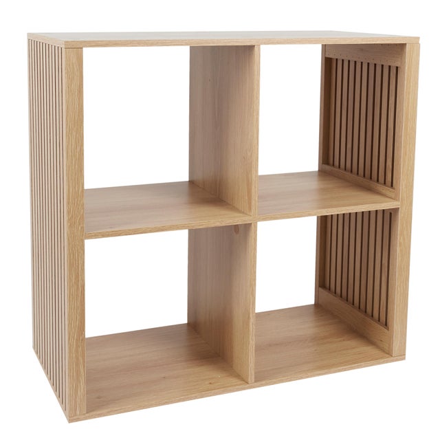 Estante castanha 4 prateleiras MDF 32x69.6x66 cm 5 kg The Home Deco Factory