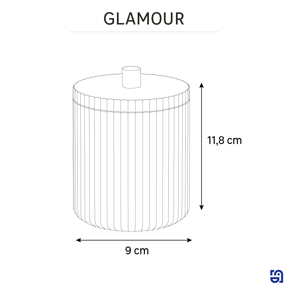 Copo para algodão bege Sensea Glamour - 6