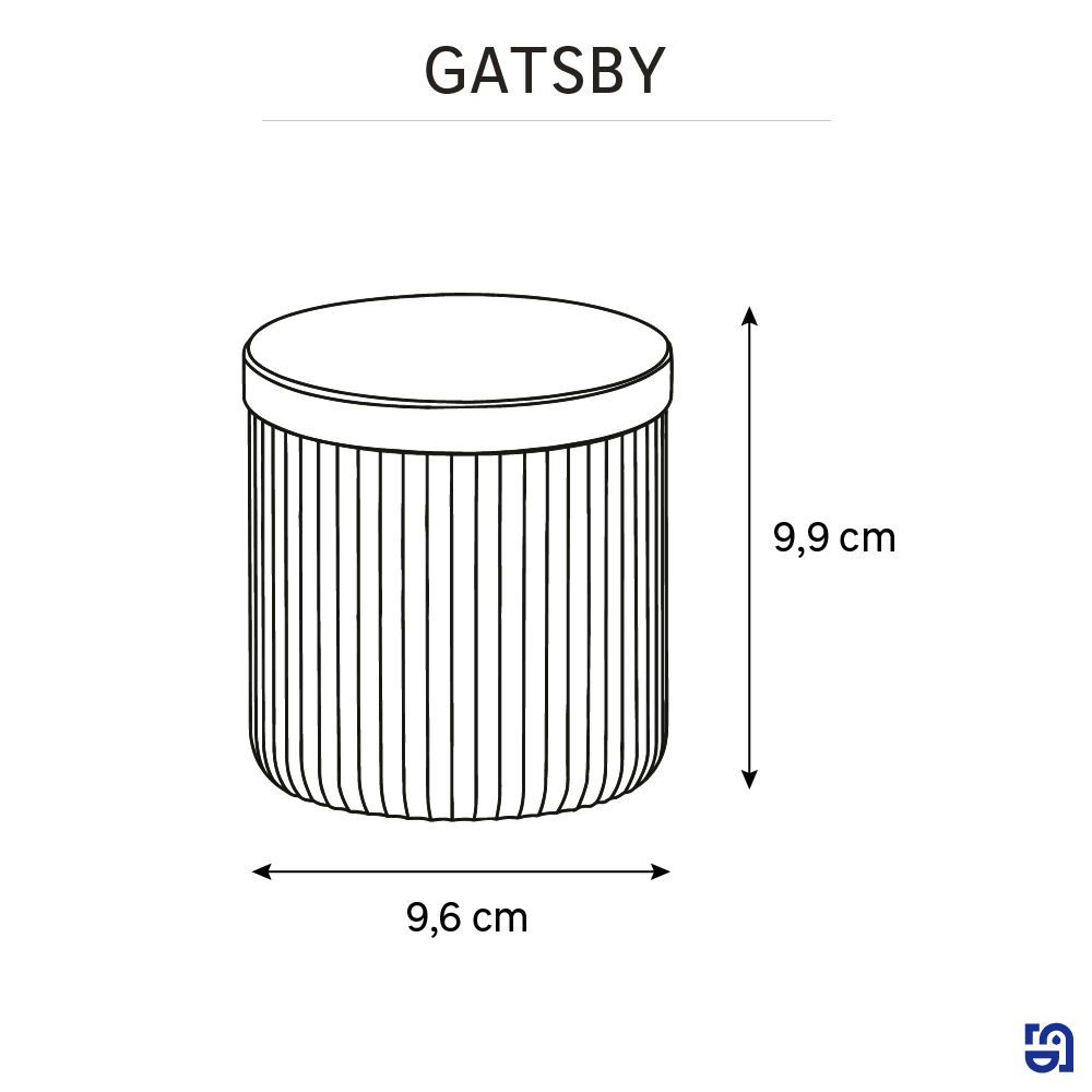 Copo para algodão branco transparente Sensea Gatsby - 6