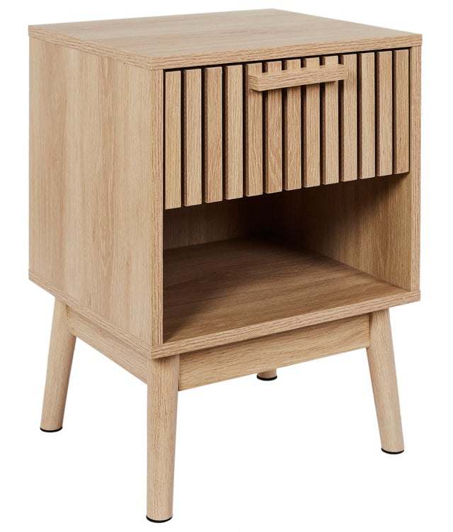 Mesa de cabeceira Klaus castanho 40x35x55cm