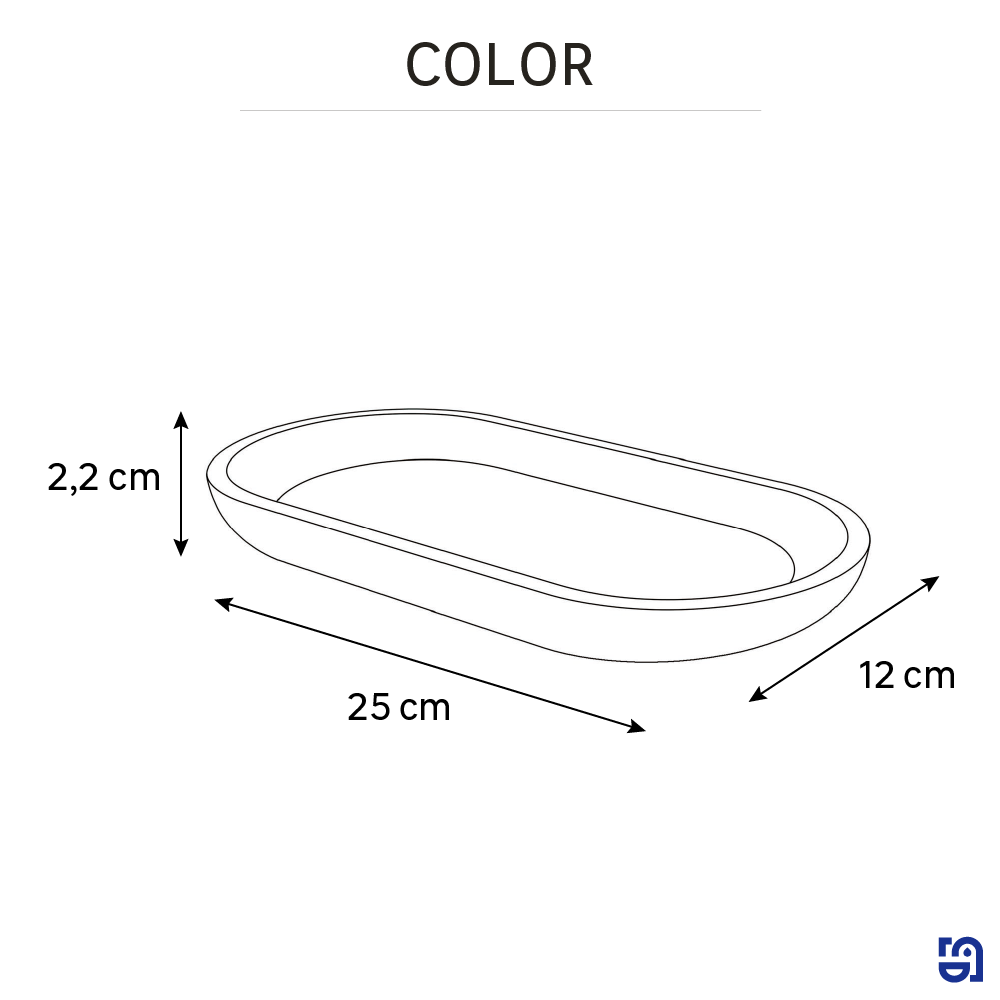 Bandeja preto Sensea Color - 6