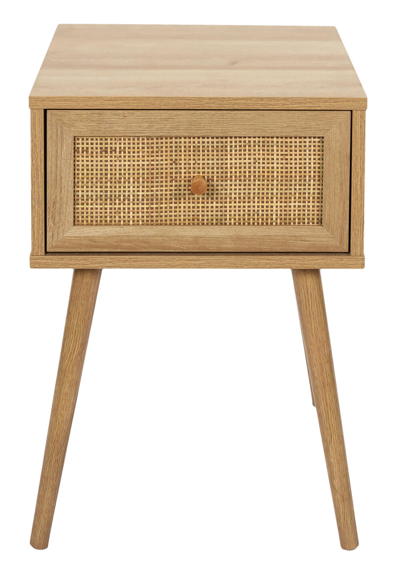 Mesita de noche bali cmp con 1 cajón roble 55.4x39x39cm