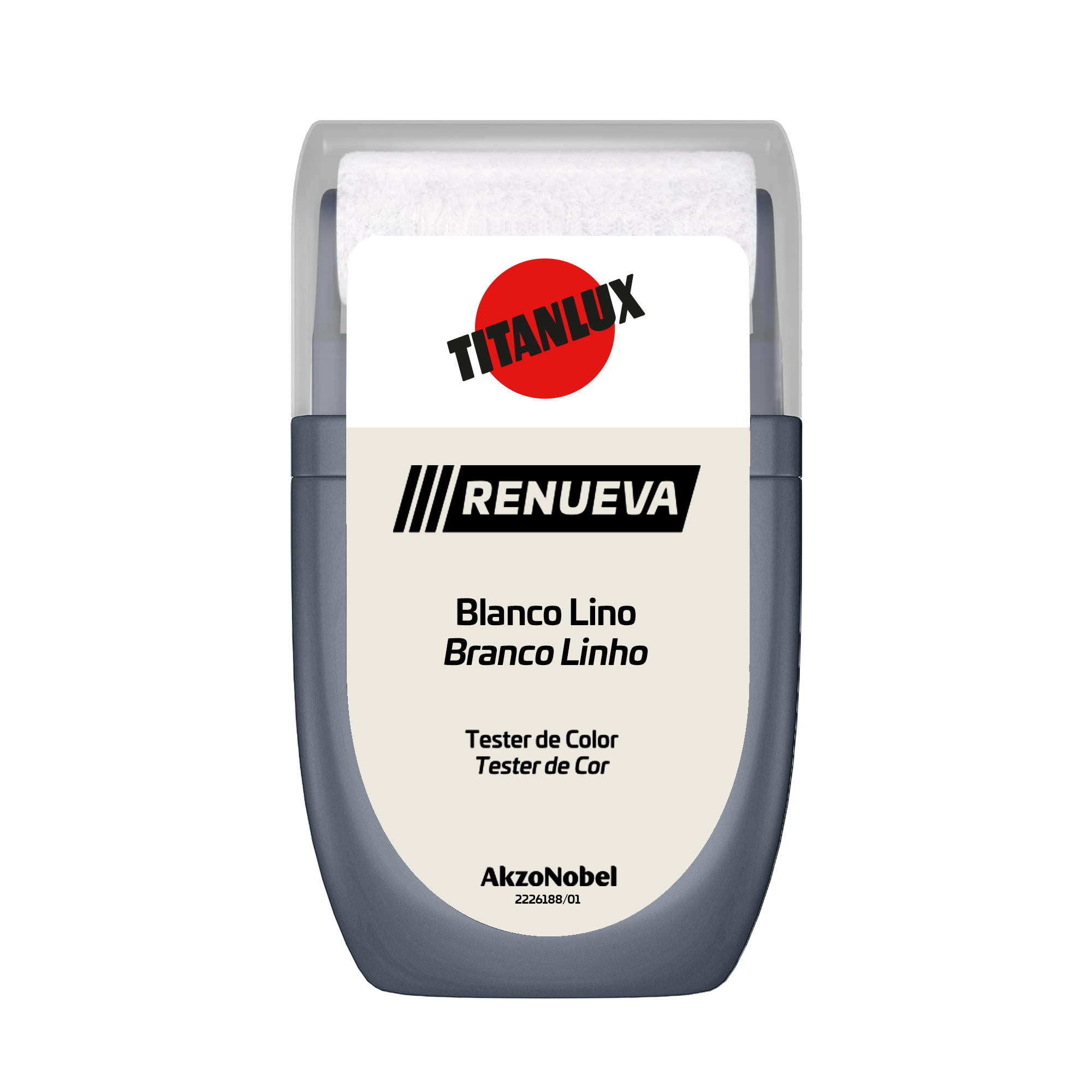 Tester de pintura Renueva TITANLUX color blanco lino mate 30ml para paredes y techos - 2