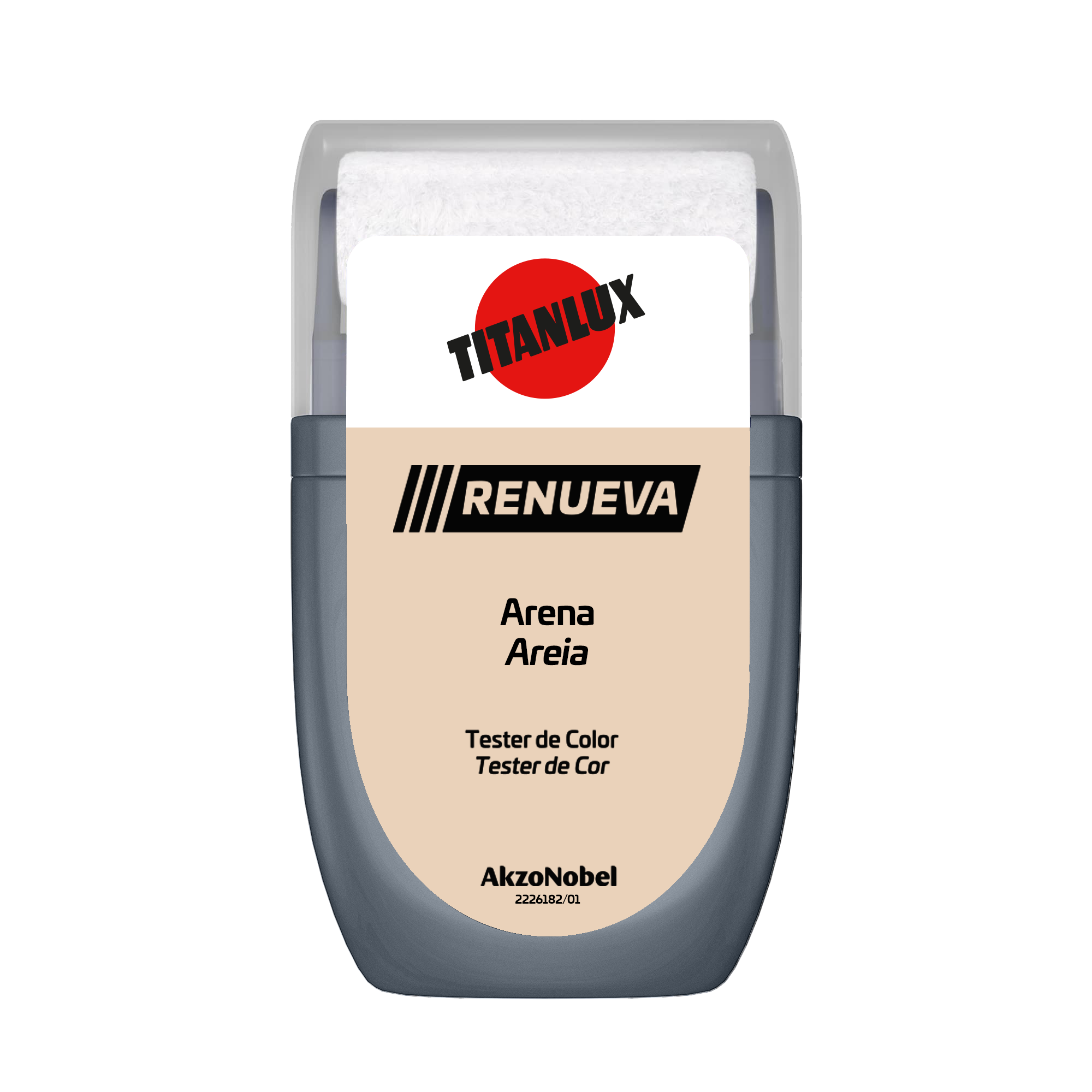 Tester de pintura Renueva TITANLUX color arena mate 30ml para paredes y techos - 2