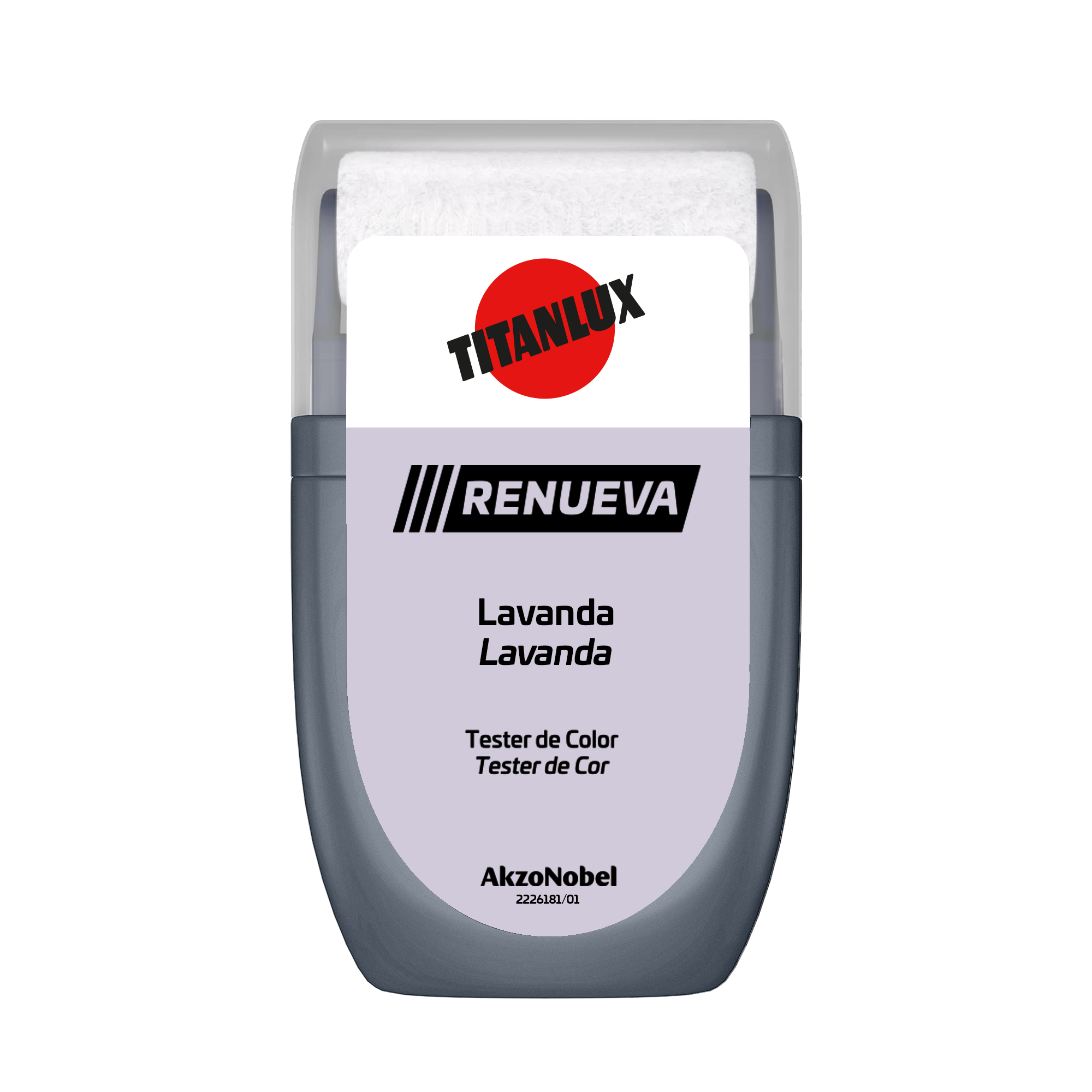 Tester de pintura Renueva TITANLUX color lavanda mate 30ml para paredes y techos - 2