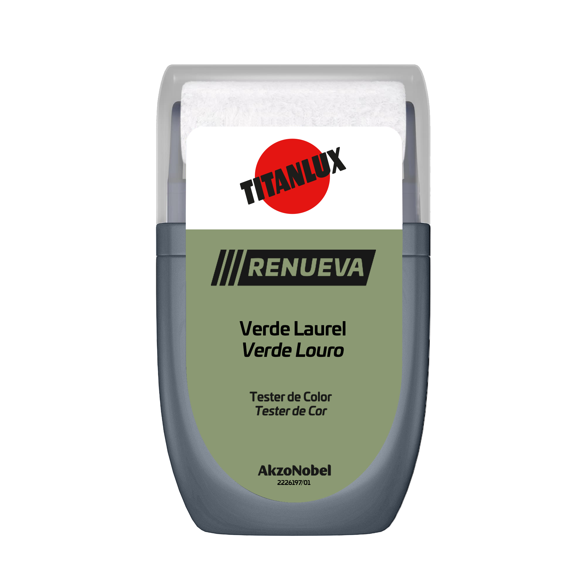 Tester de pintura Renueva TITANLUX color verde laurel mate 30ml para paredes y techos - 2