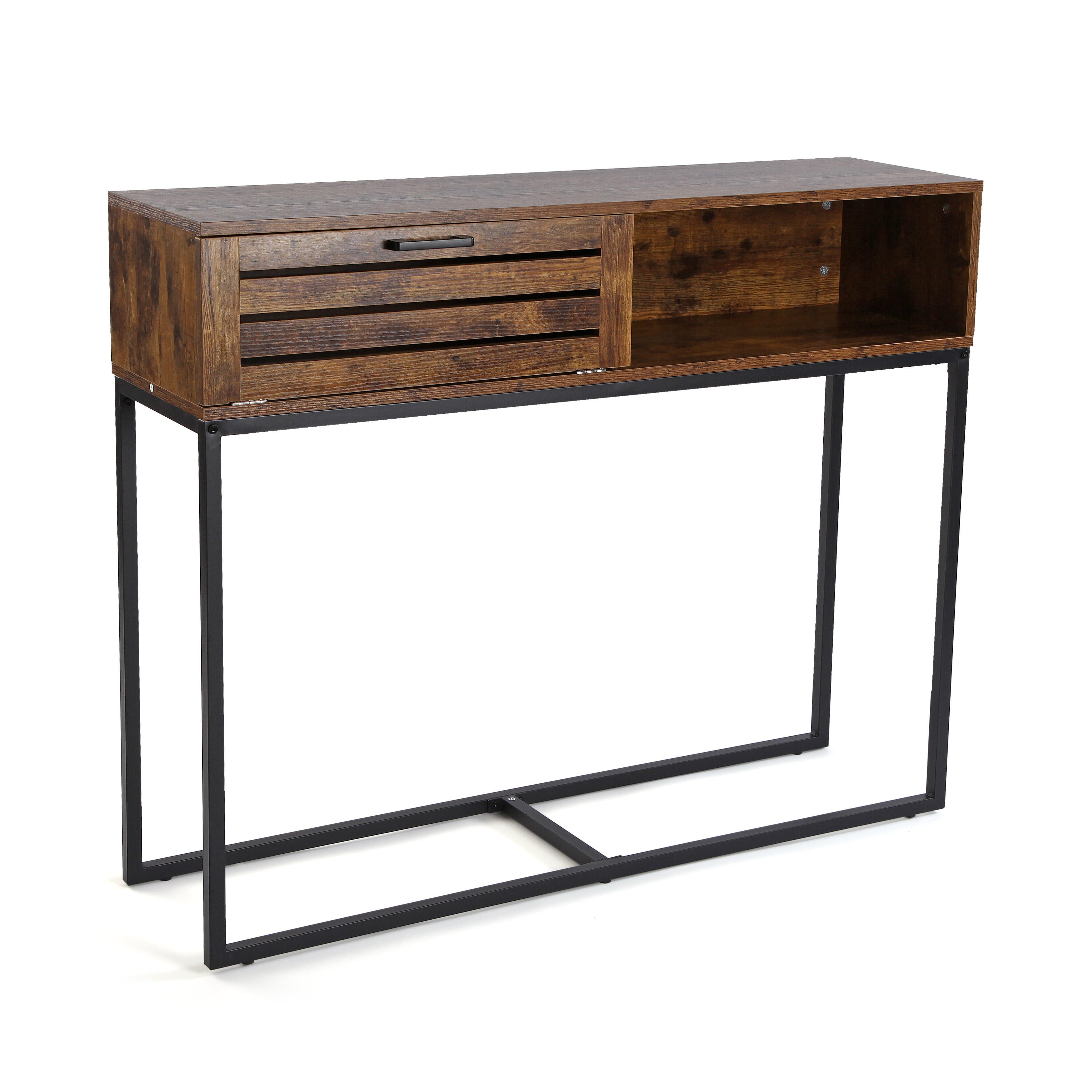 Mesa de entrada con cajones odin versa home 90x30x110cm