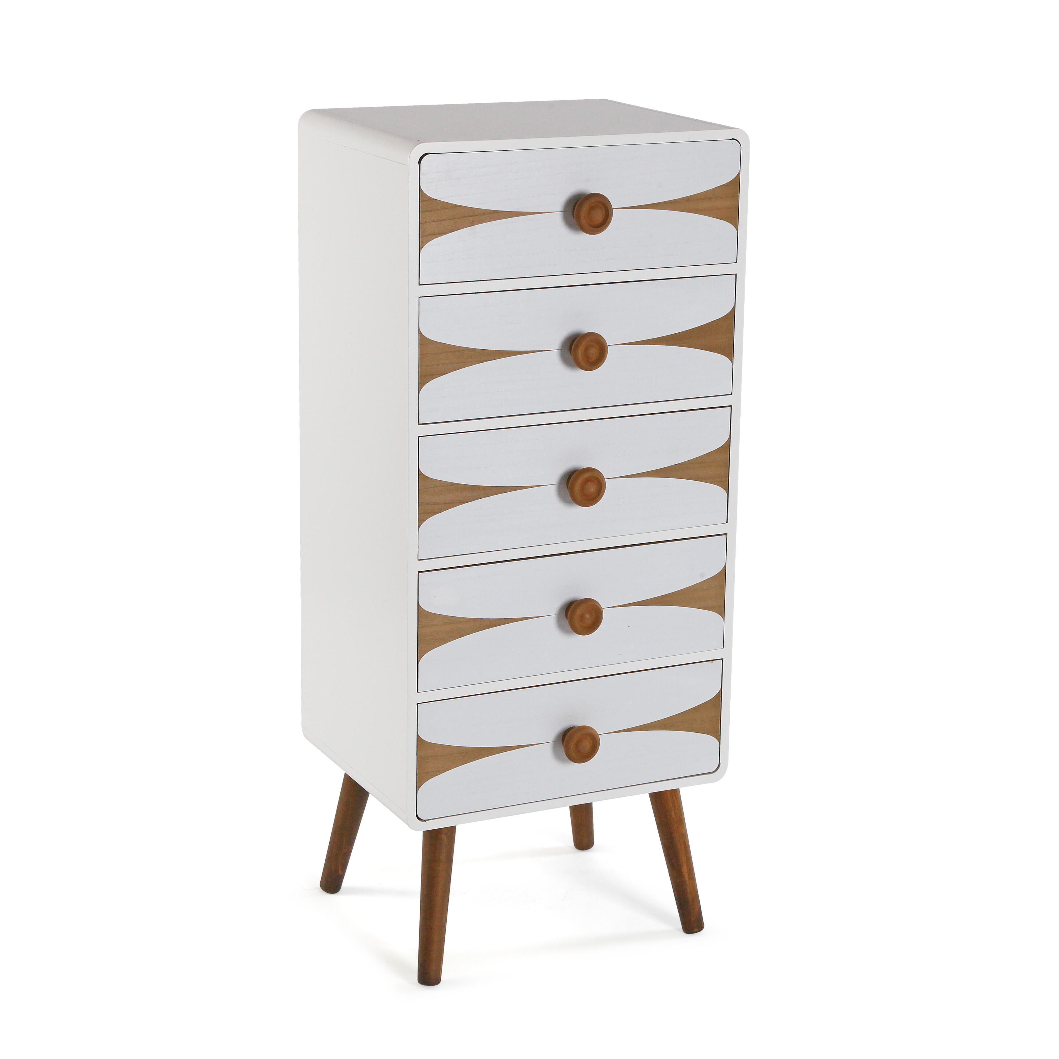 Cómoda de cinco cajones bruno versa home 85x38x48cm