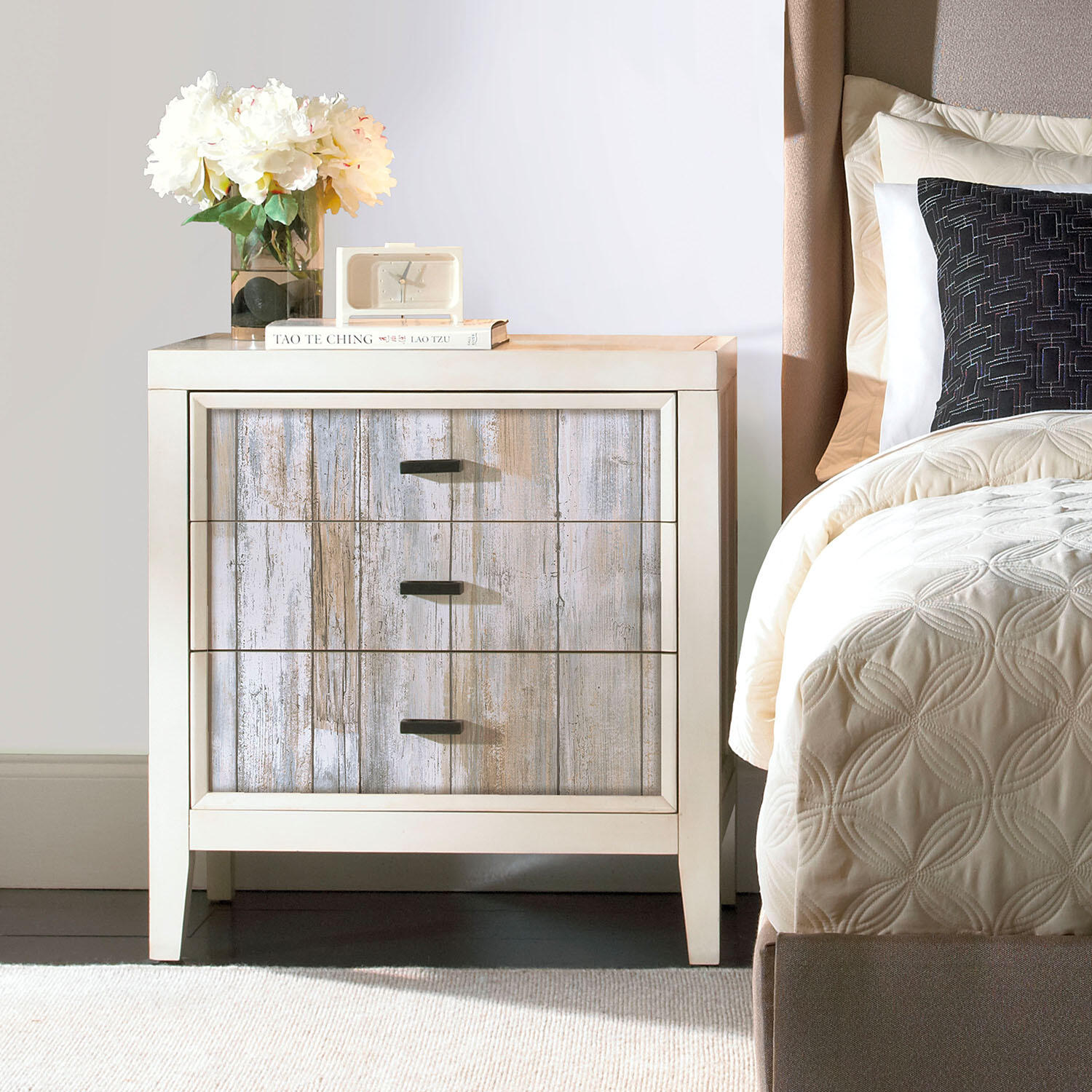 Papel pintado vinilo adhesivo imitación material tablilla marrón 52cmx5m lavable