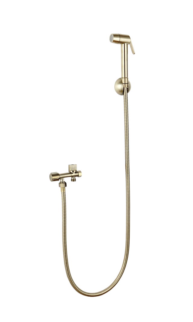 Kit hygiène WC 2 jets Or mâle / femelle 12 x 17/15 x 21 mm, MTK