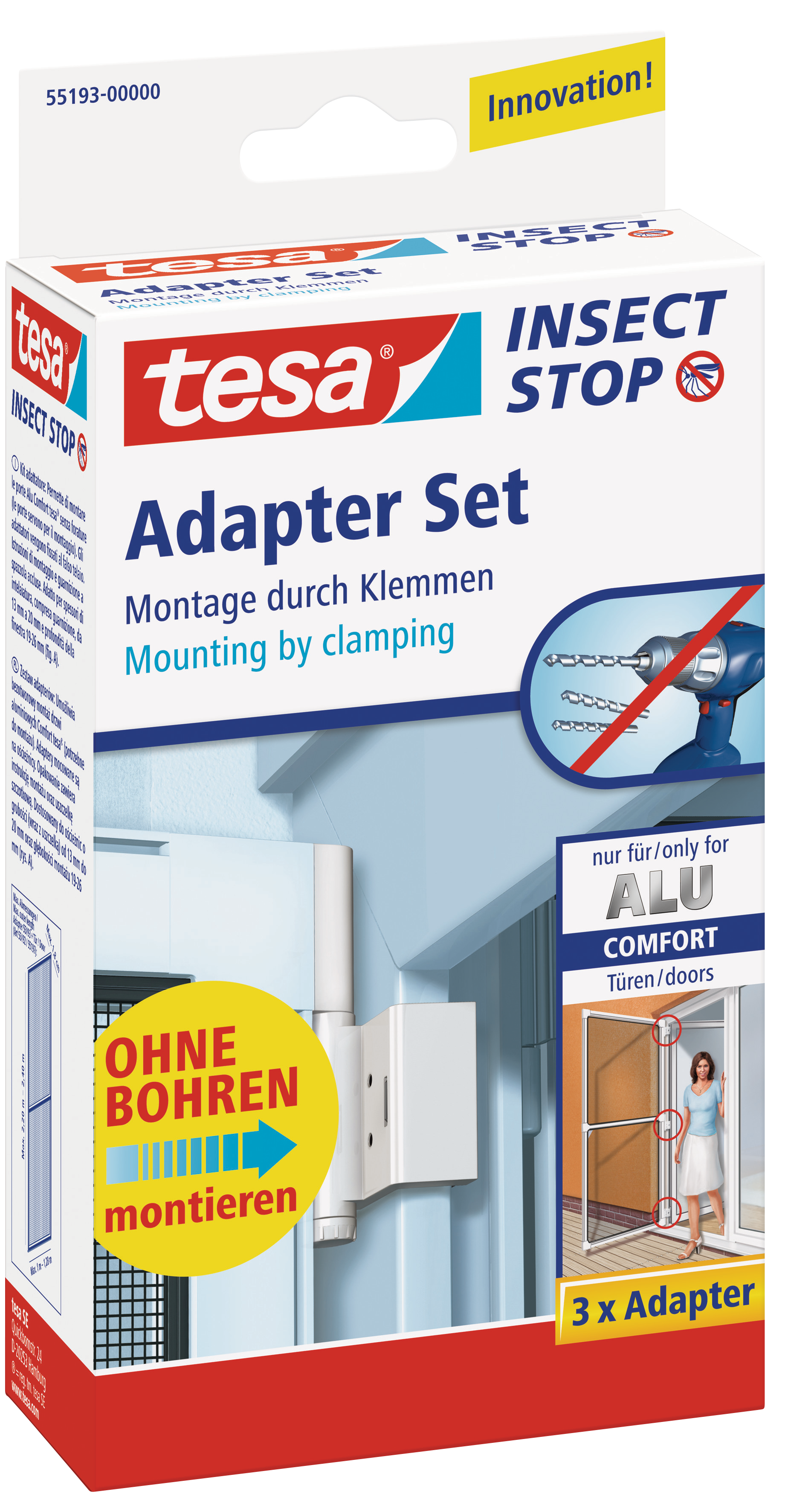 Adapter do systemu ram Alu Comfort moskitiera Tesa