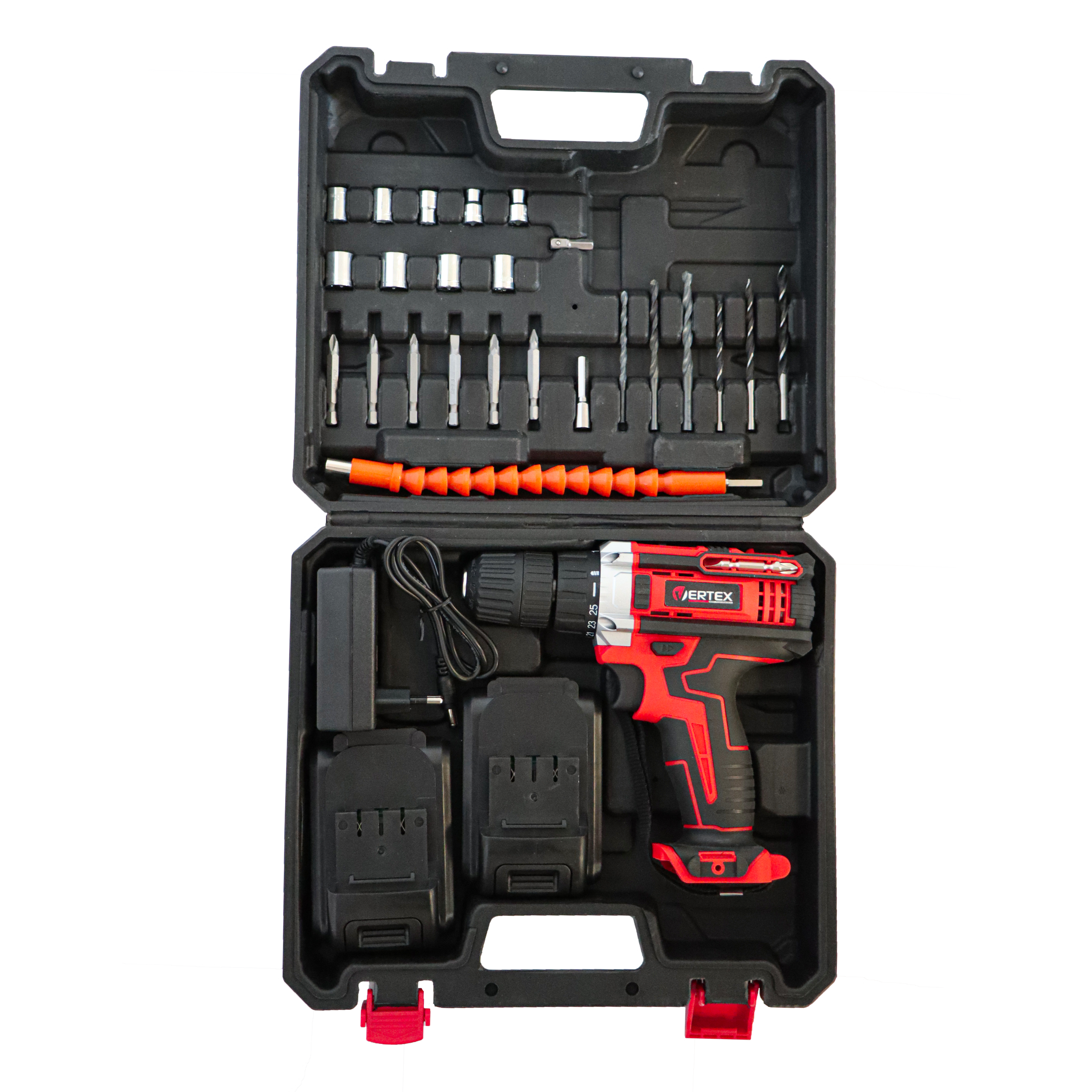 Wiertarko-wkrętarka akumulatorowa 21V 2x1,5Ah VWK2130 VERTEX +24 akcesoria - 2