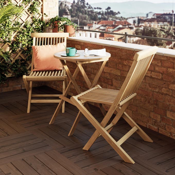 Muebles en terraza pequeña