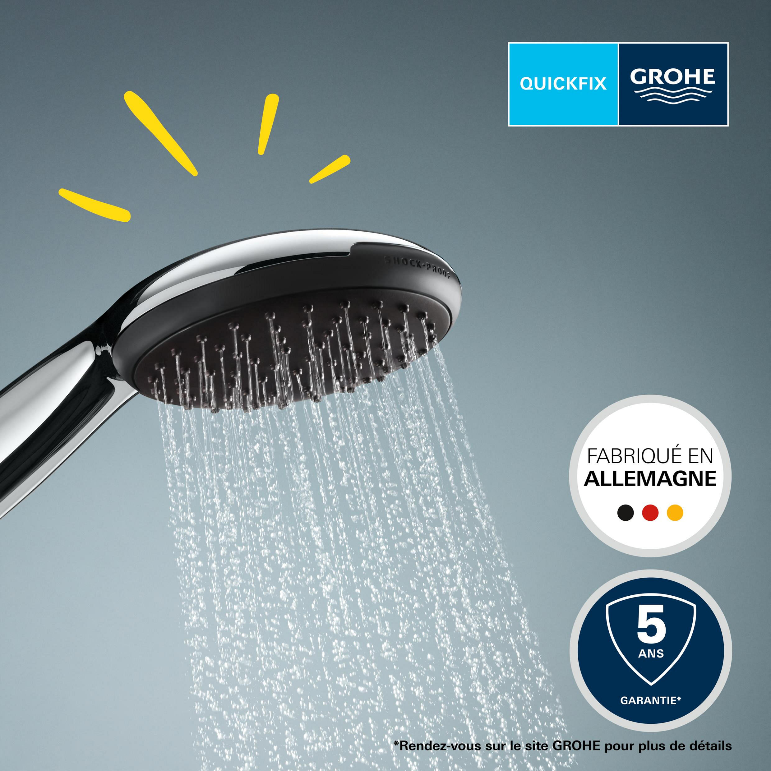 Pommeau de douche chrome 1 jet Vitalio start GROHE - 6