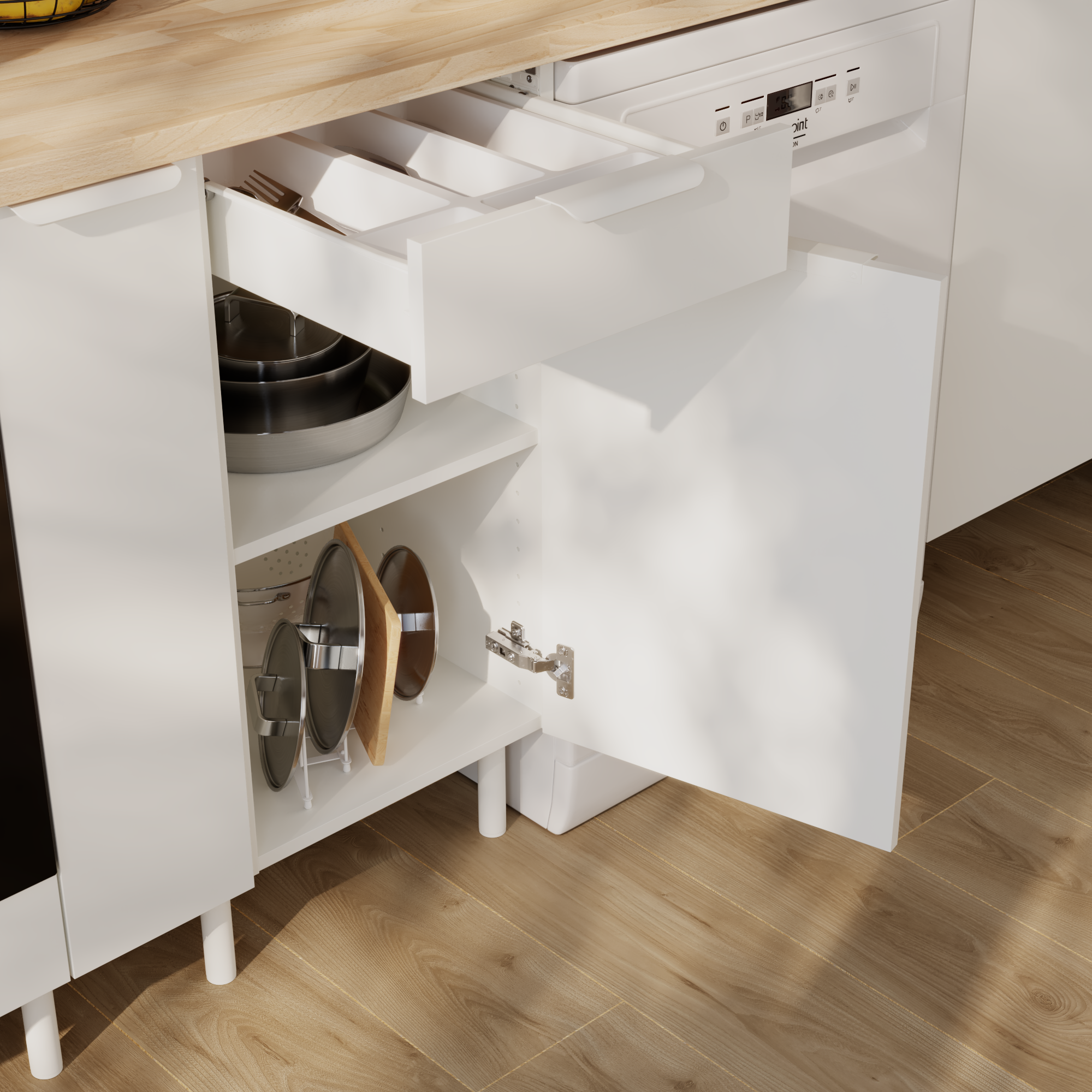 Base Eleki B40 con cassetto bianco - 4