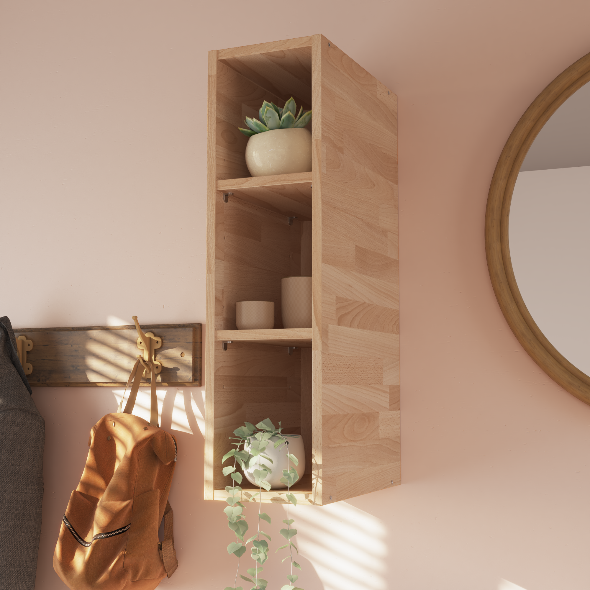 Estante cubo Eleki acabado madera H 72.1 x L 20 x P 37 cm - 7