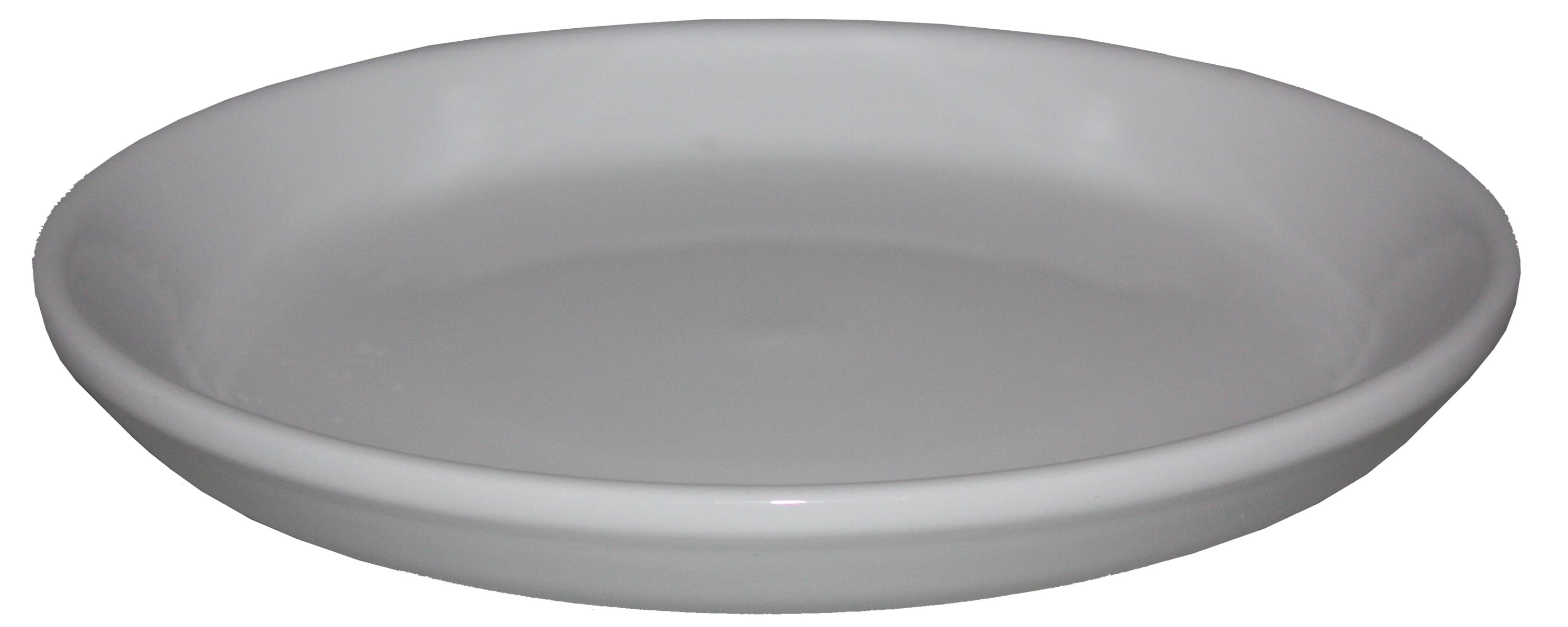Podstawka ceramiczna Baryłka śr.17cm biała eko