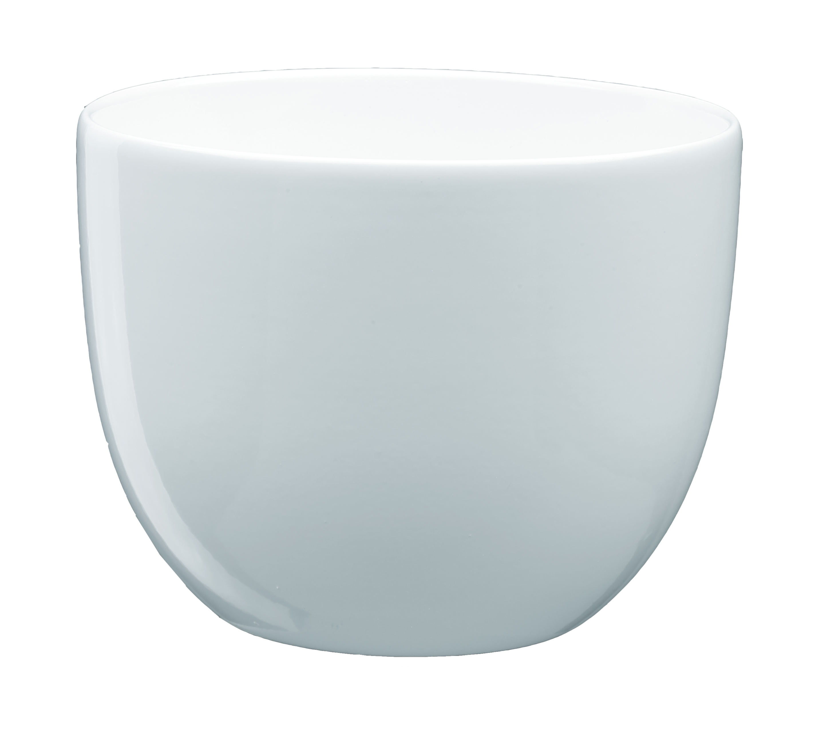 Doniczka ceramiczna Baryłka śr.16 cm biała eko