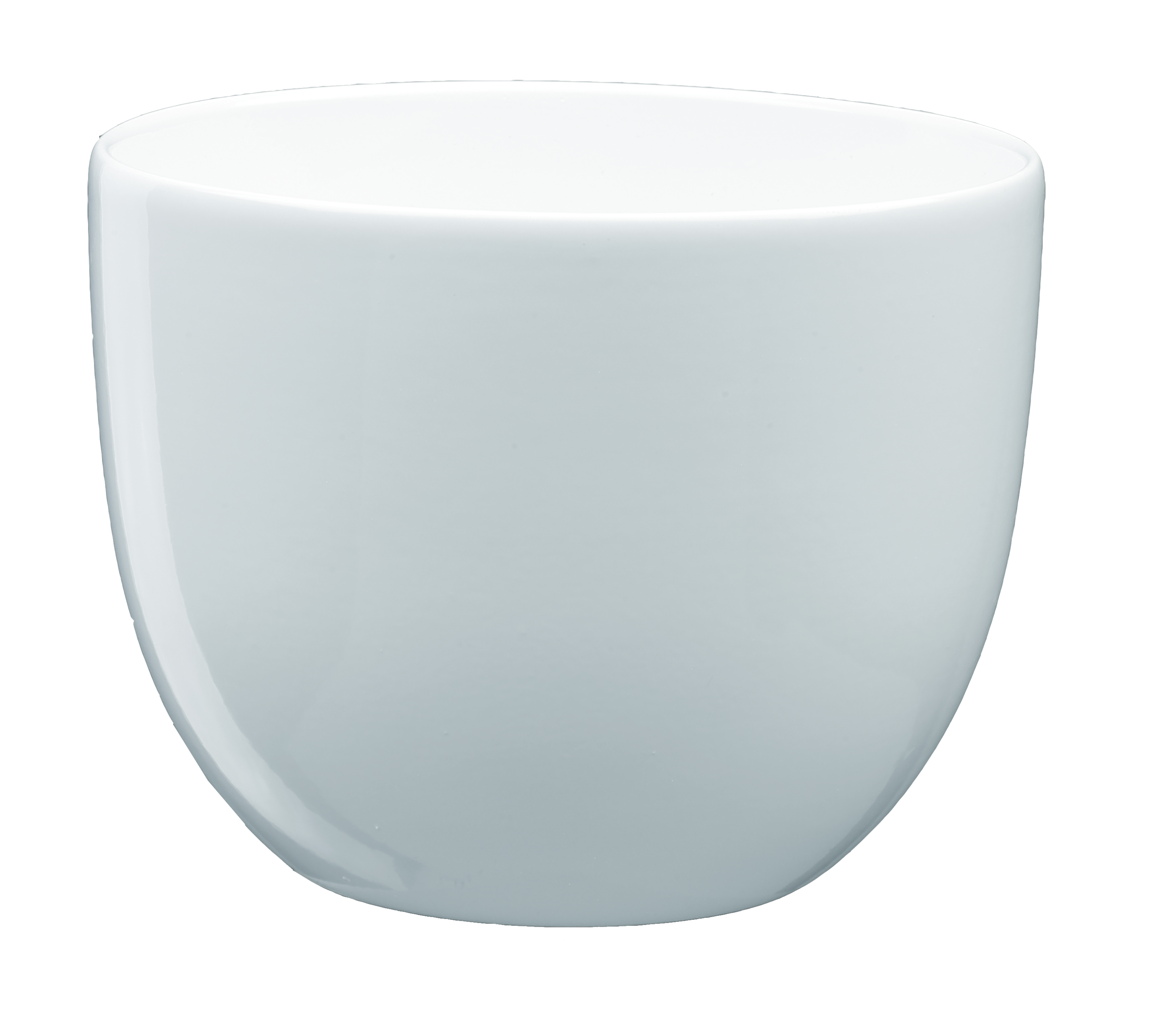 Doniczka ceramiczna Baryłka śr.19 cm biała eko