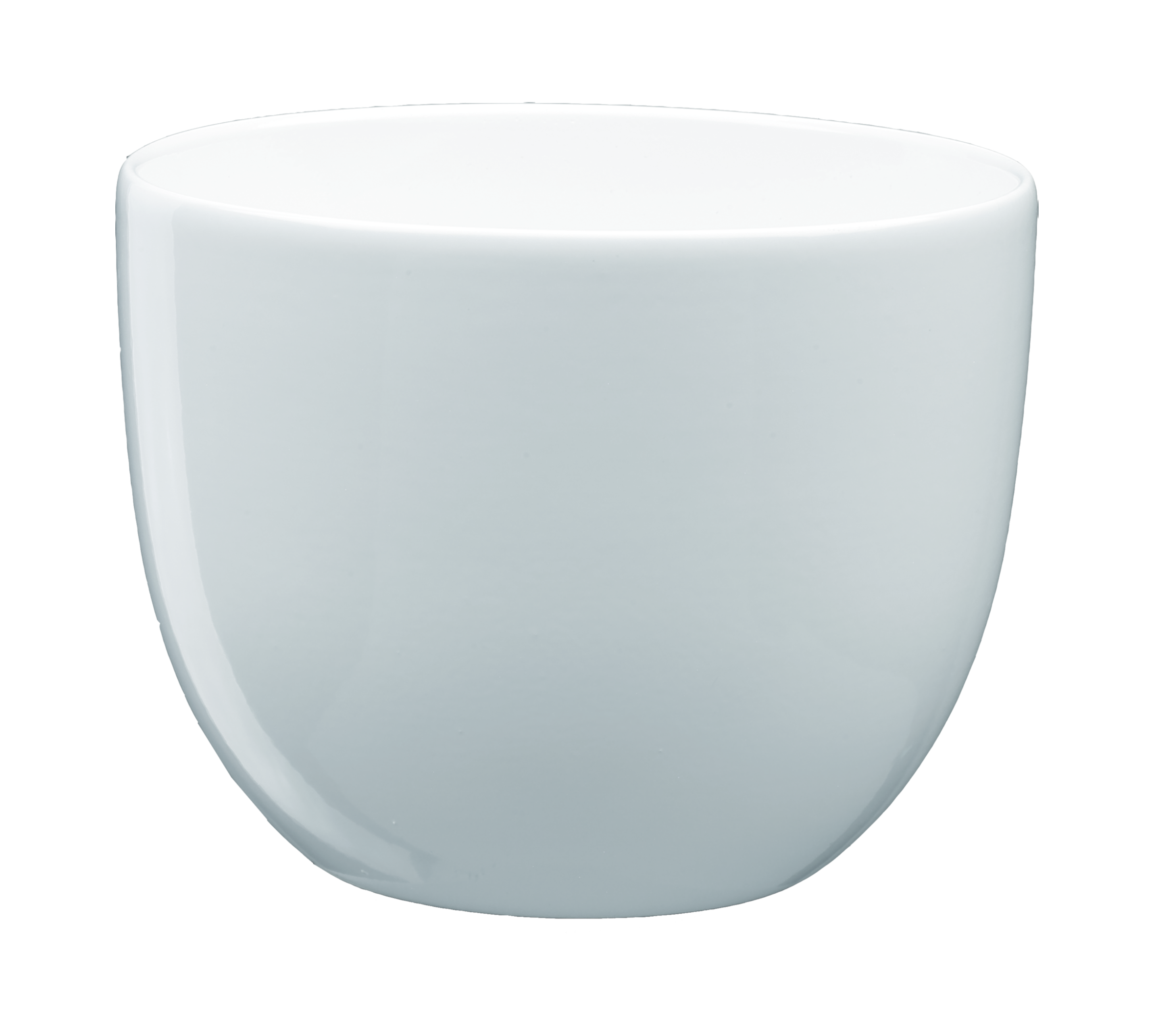 Doniczka ceramiczna Baryłka śr.13 cm biała eko