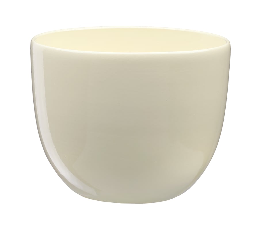 Doniczka ceramiczna Baryłka śr.13 cm ecru eko