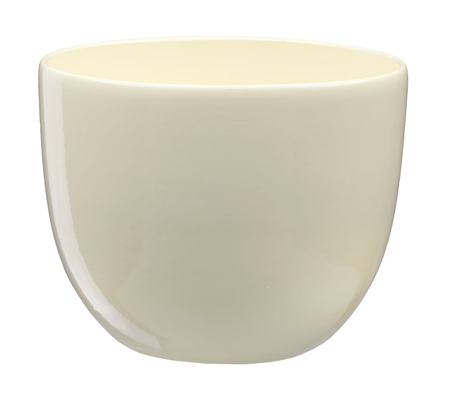 Doniczka ceramiczna Baryłka śr.19 cm ecru eko