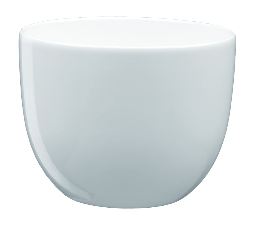 Doniczka ceramiczna Baryłka śr.22 cm biała eko