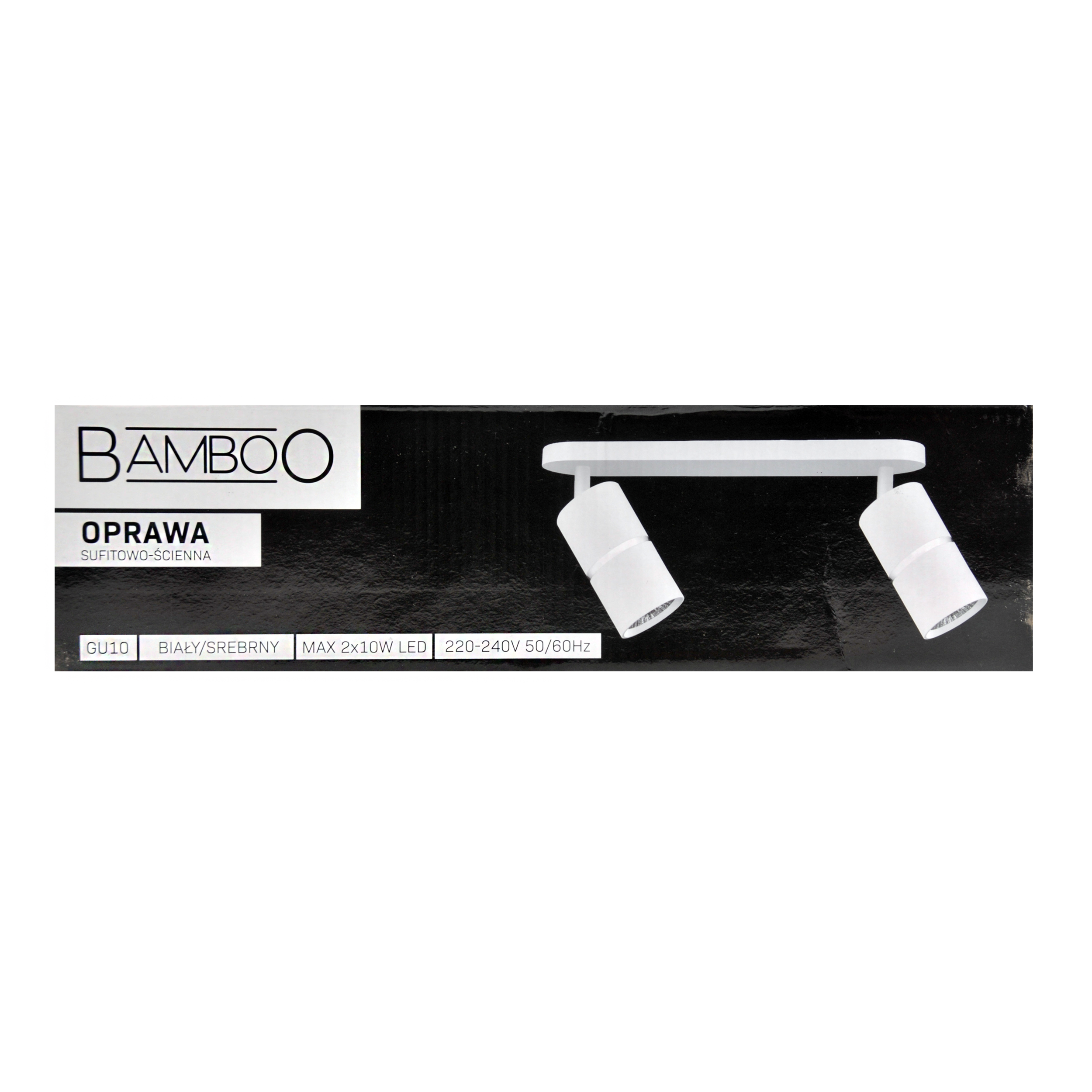 Listwa reflektorowa Bamboo biała 2 x GU10 Goldlux - 7