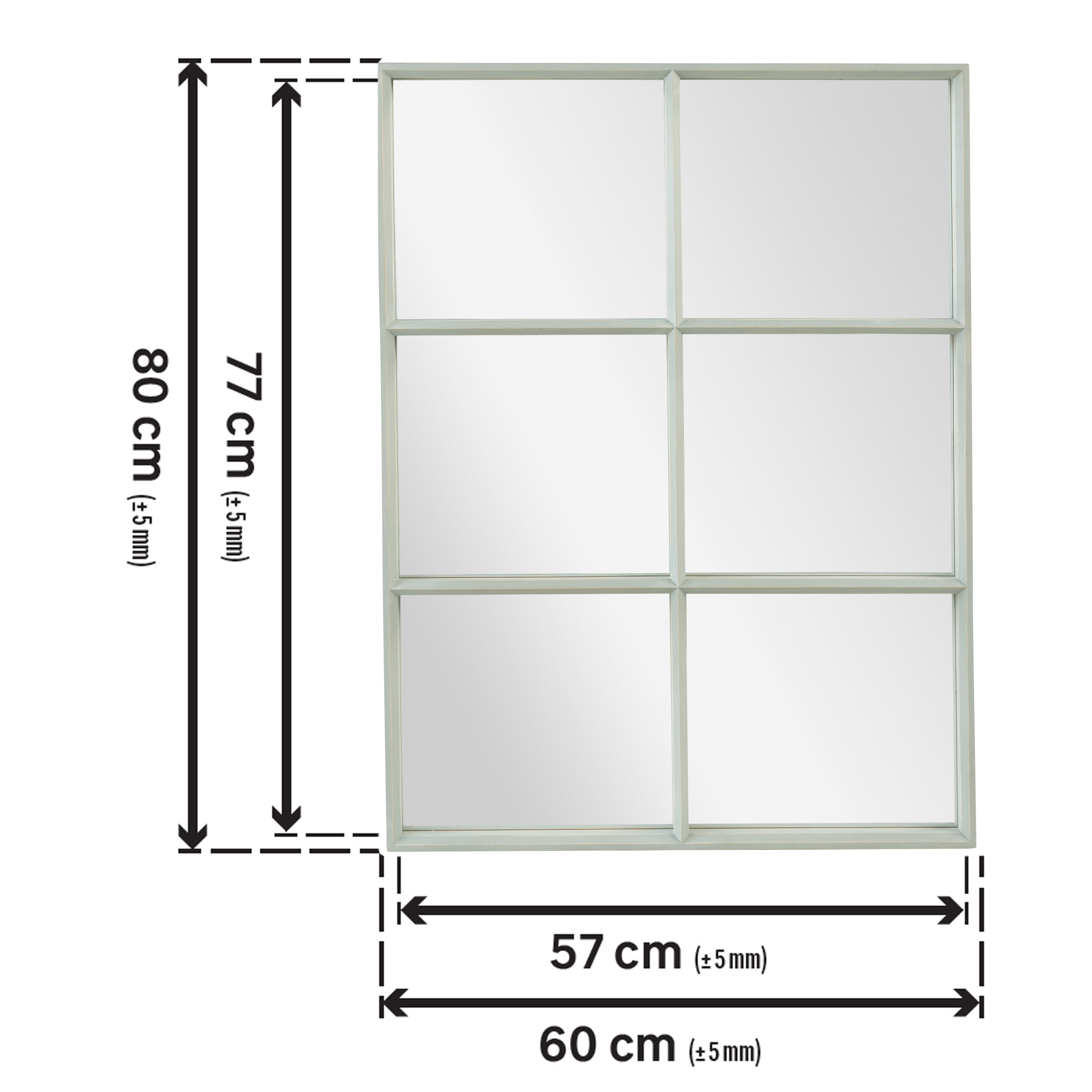 Espelho Victoire 60x80cm bege Inspire - 8