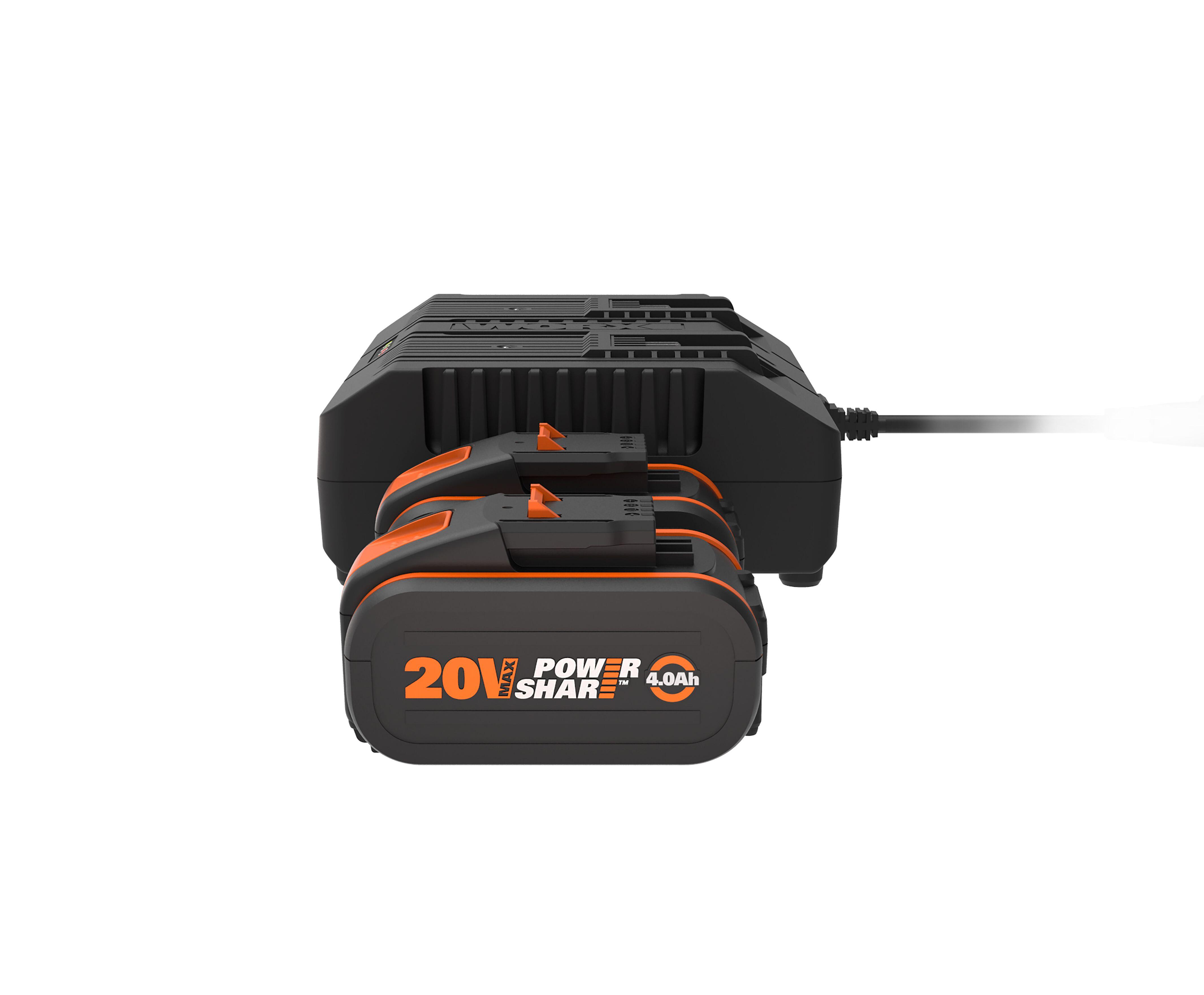 Pack Carregador + 2 baterias CARREGADOR DUPLO 40V + 2 BATERIAS 4AH WA3611 - 10