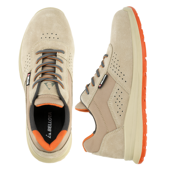 Sapato de segurança bege S1P tamanho 42 Bellota Core Leroy Merlin