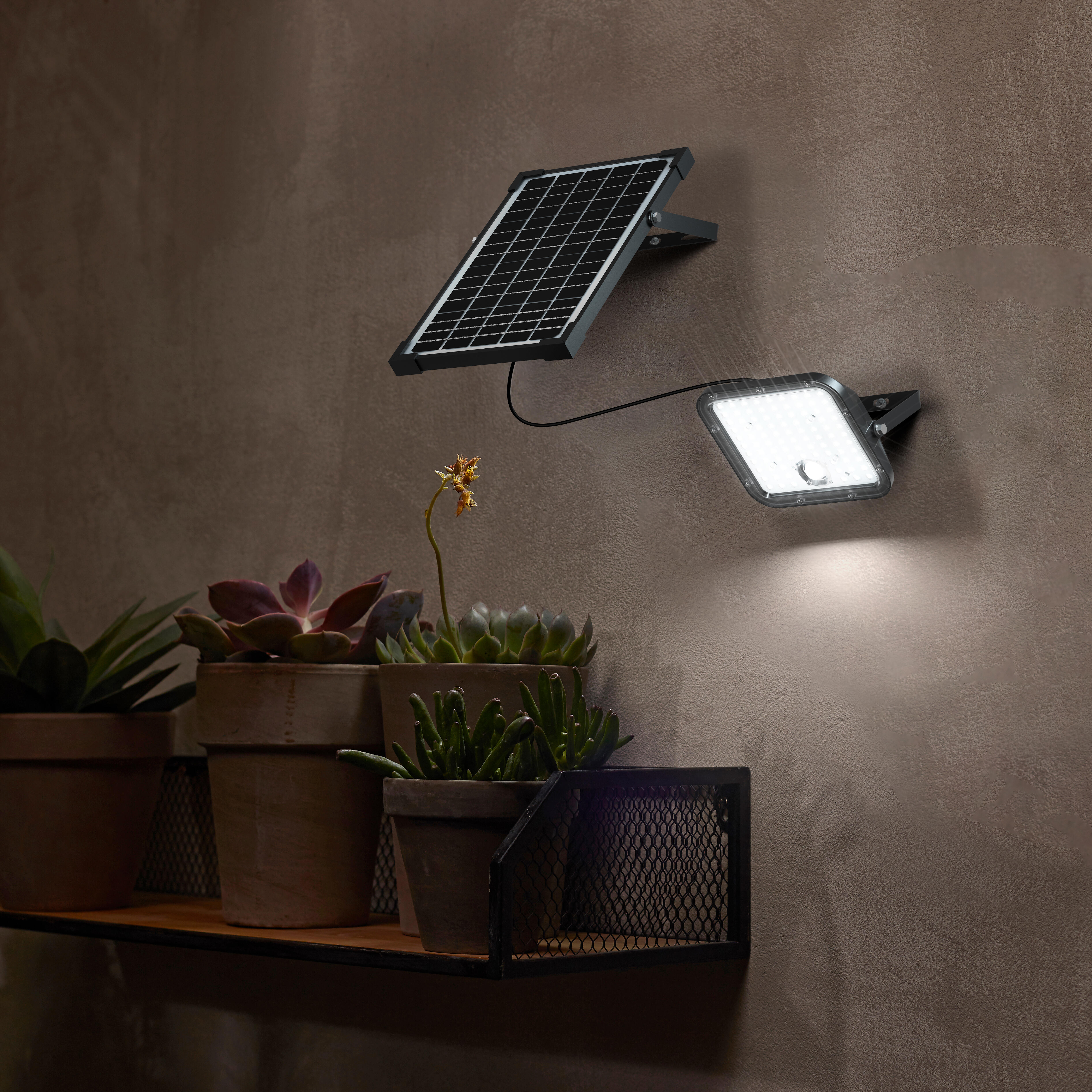 Projetor solar Pir 5000 lm 6500K ip65 preto Inspire - 10